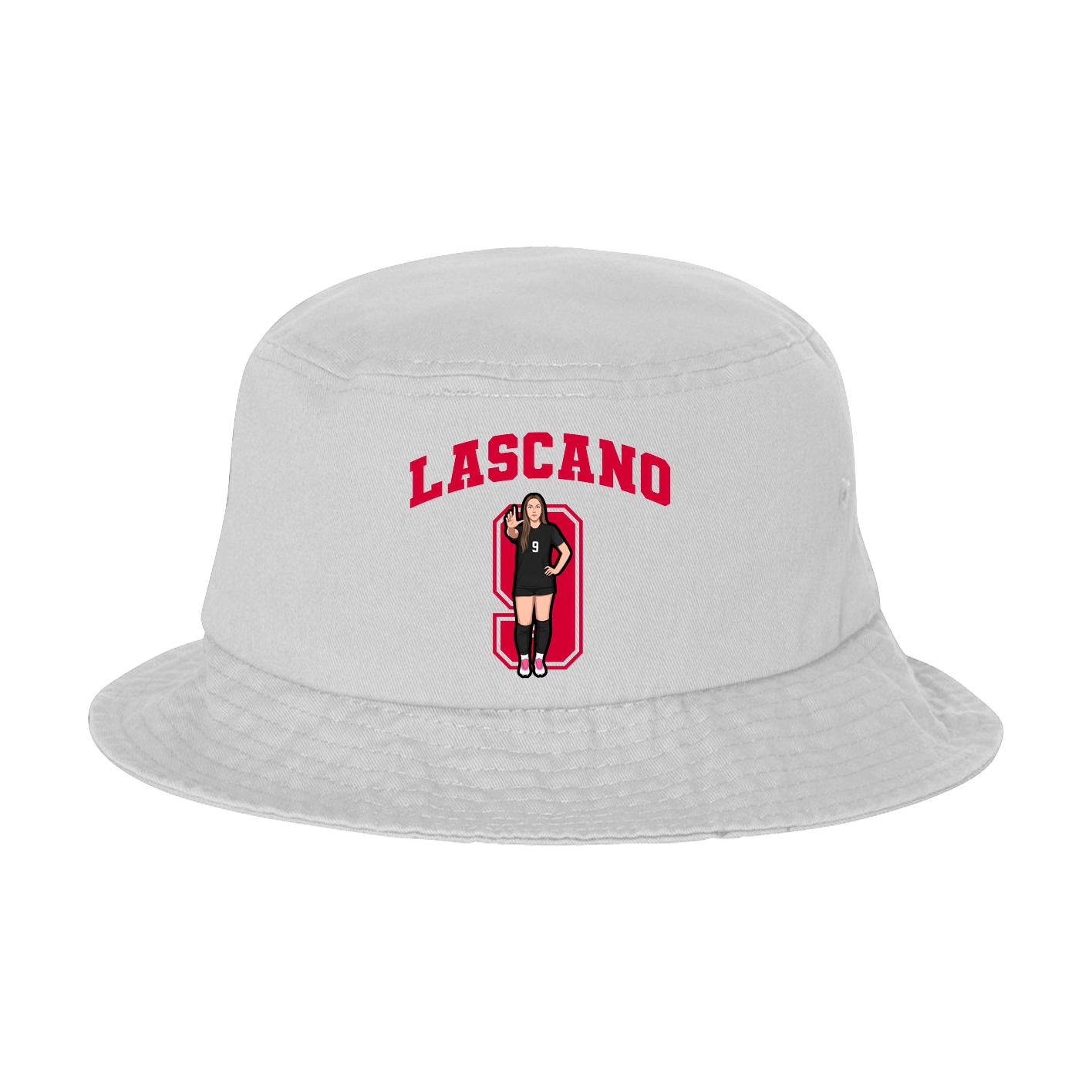Bucket Cap — Number in White