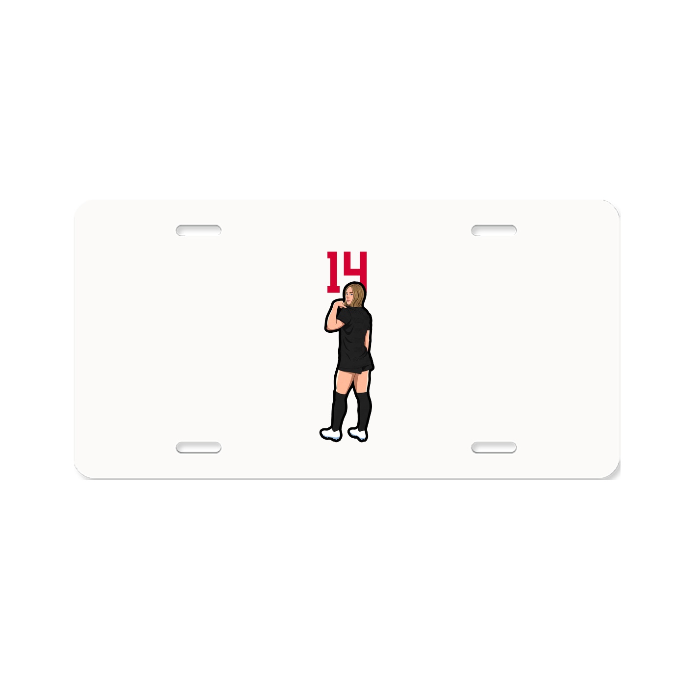 License Plate — Number Top in Classic