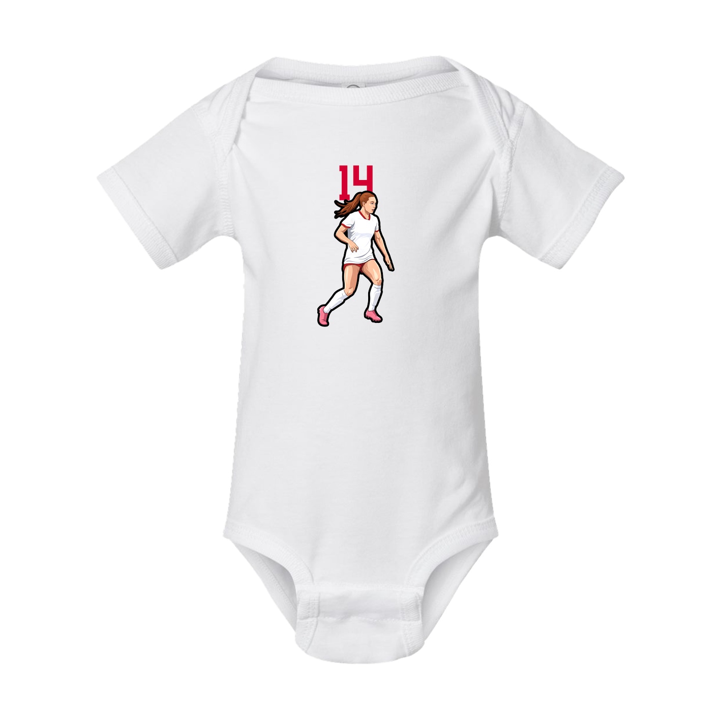 Baby Onesie — Number Top in White