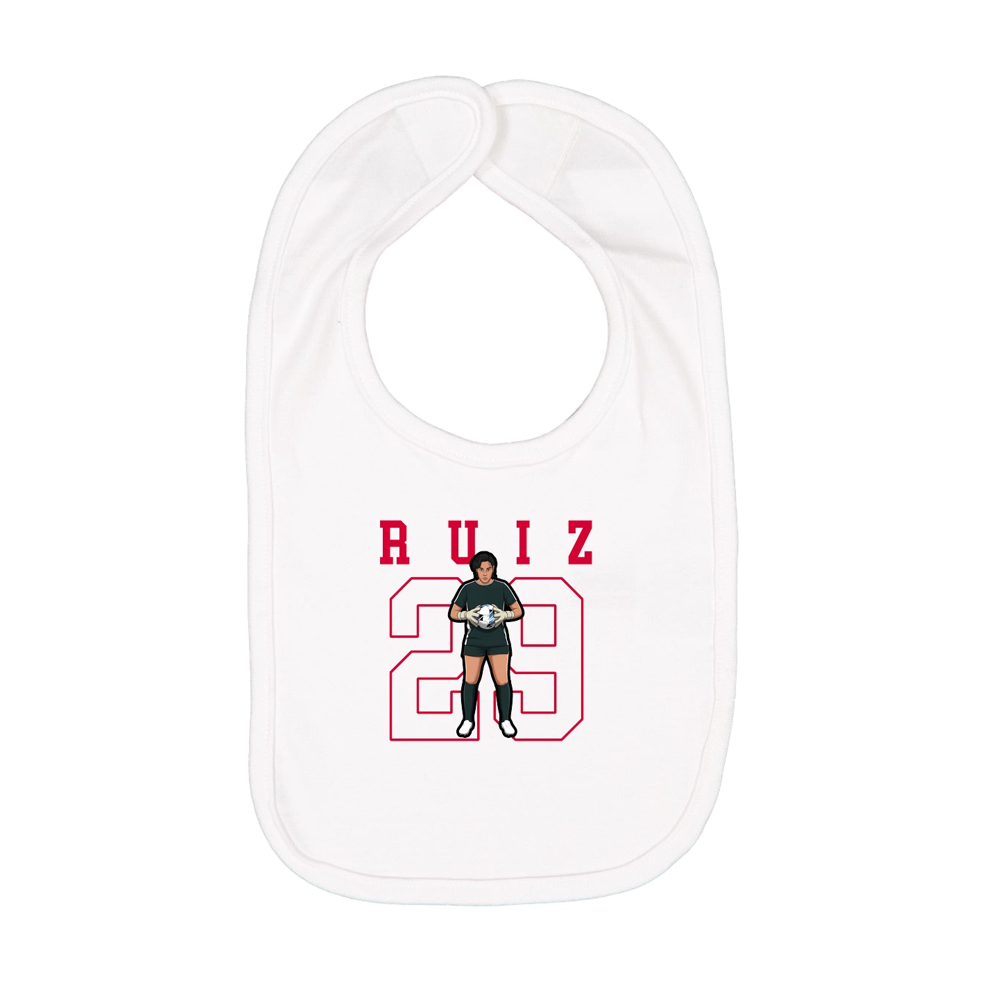 Infant Bib — Shirsey in White