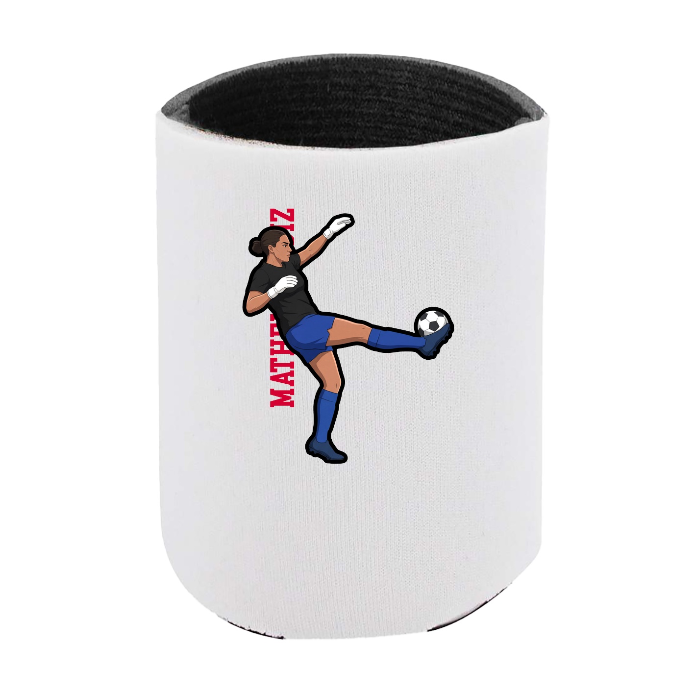 Can Holder — Name Vertical in White