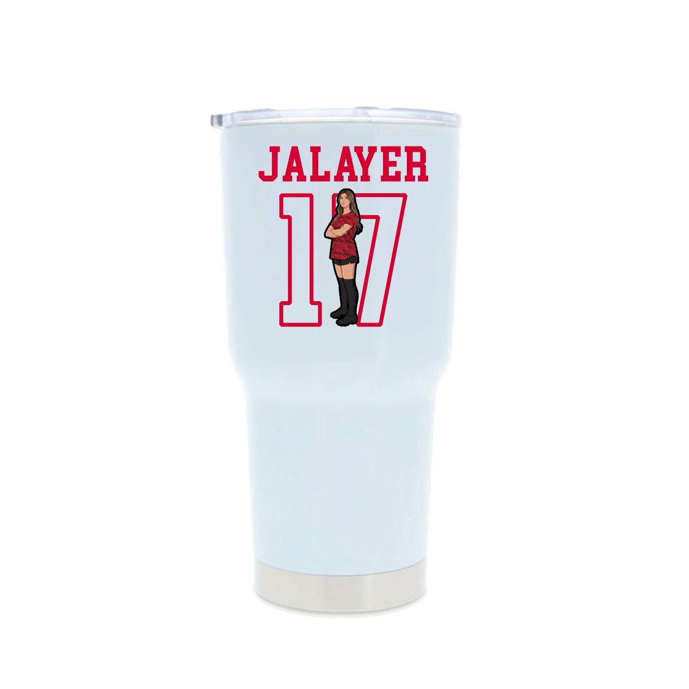 30oz Stainless Steel Tumbler — Shirsey in White
