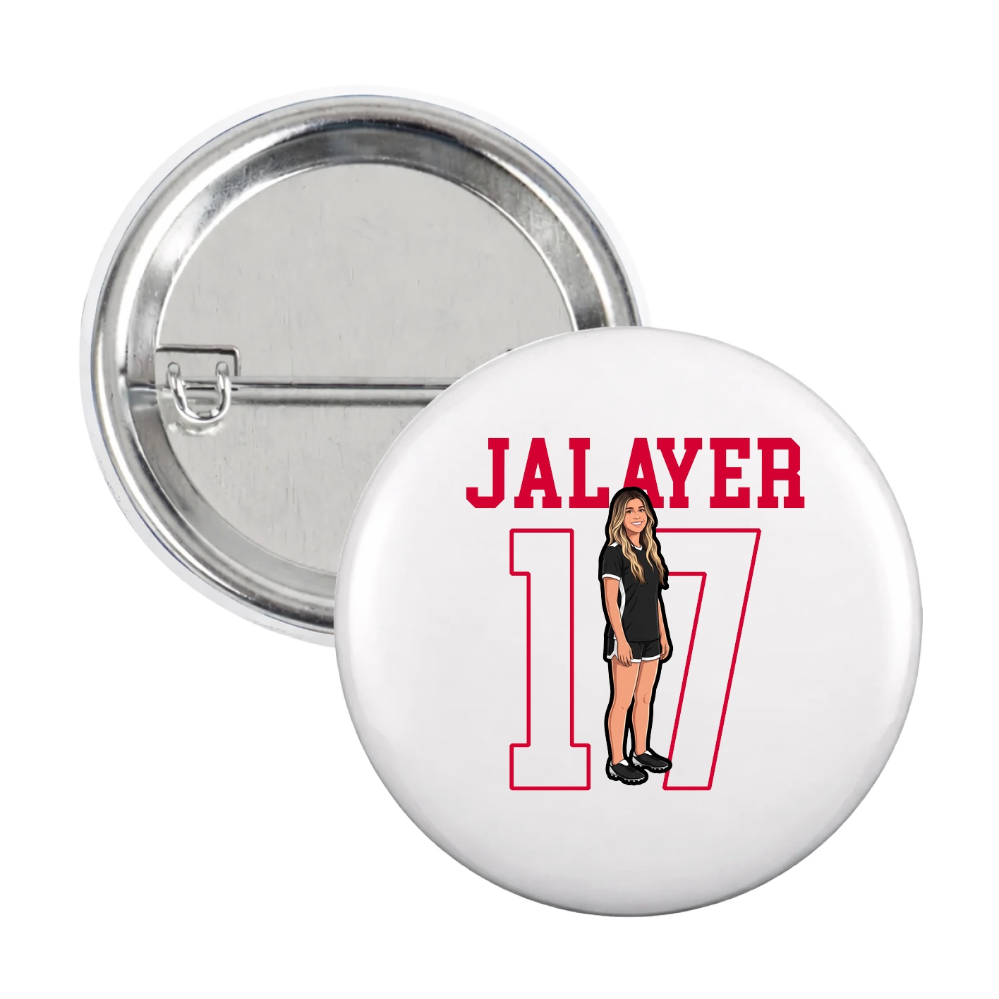 Game Day Button — Shirsey in White