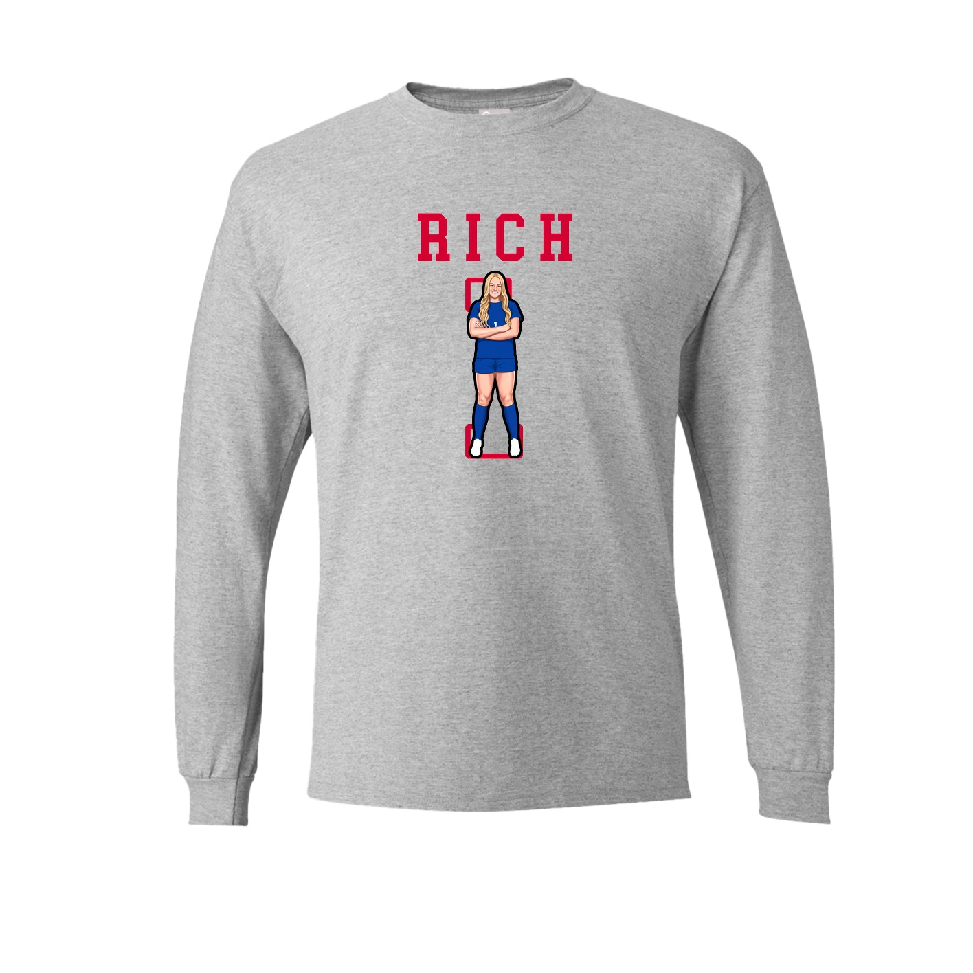 Long Sleeve Tee — Shirsey in Grey