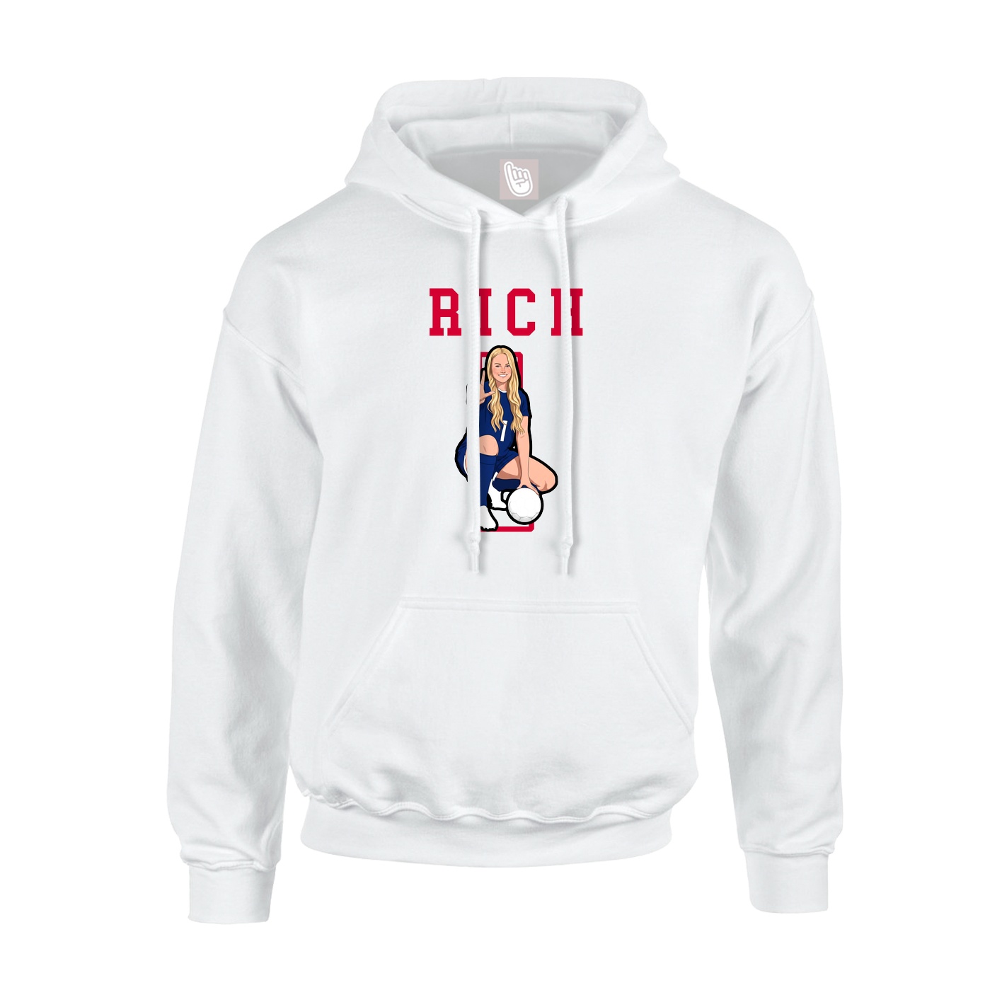 Hoodie — Shirsey in White