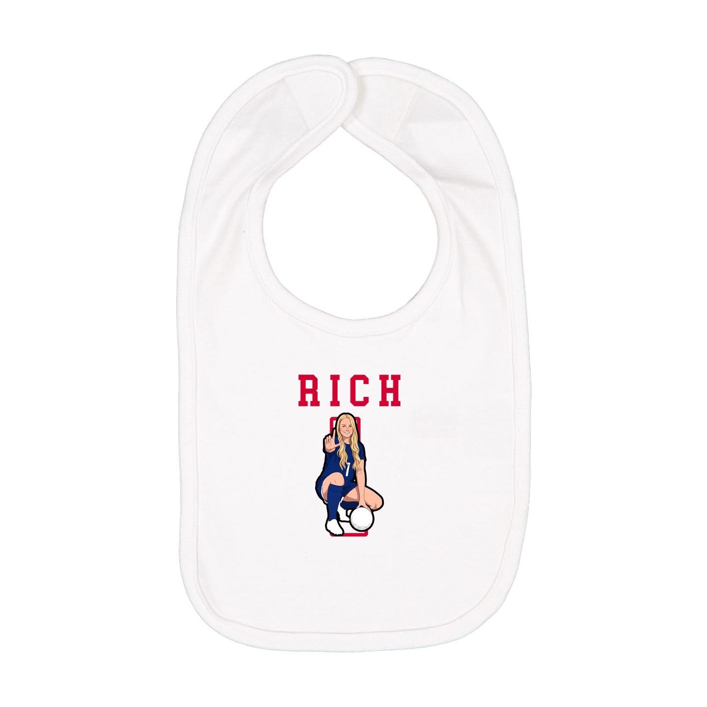 Infant Bib — Shirsey in White