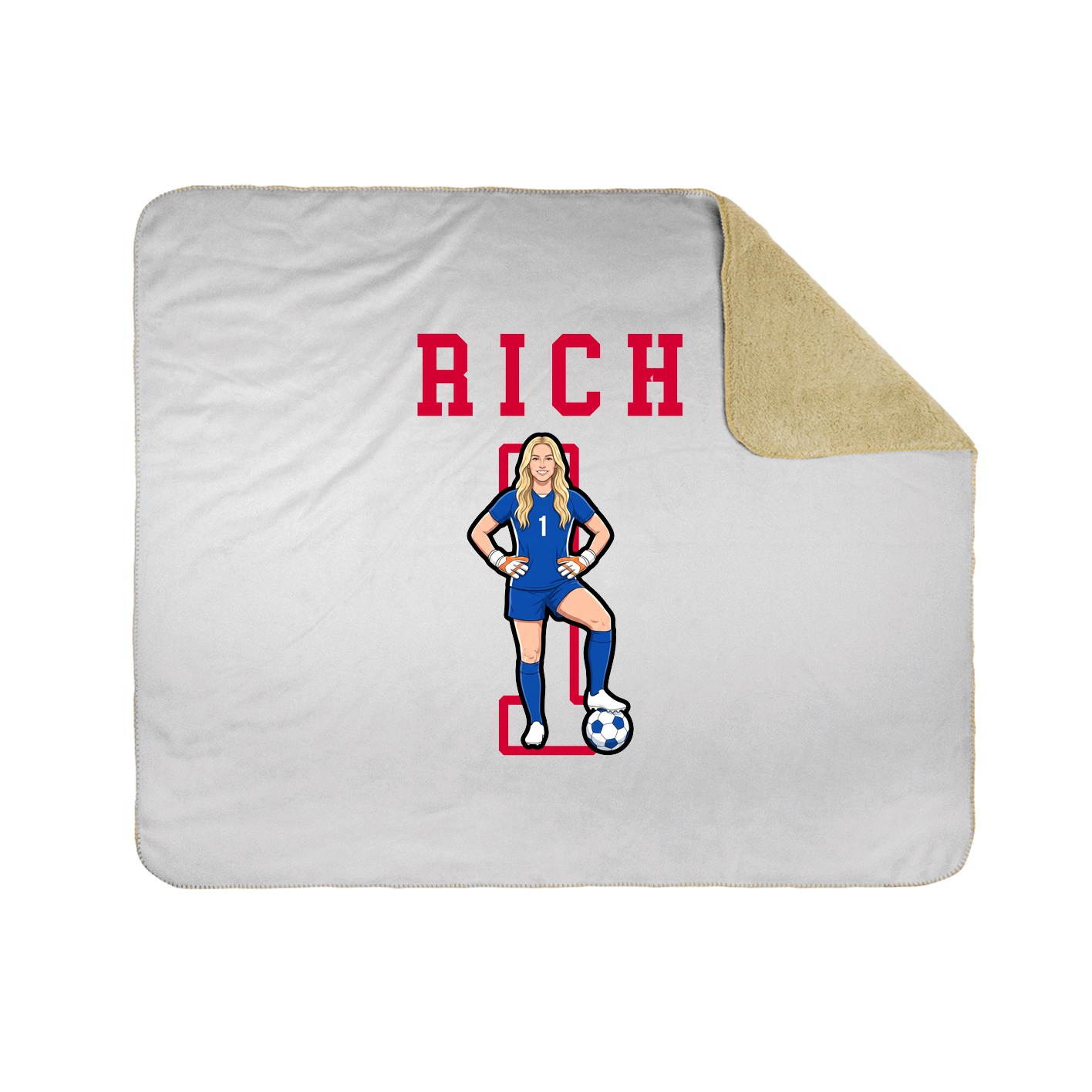 Throw Blanket — Shirsey in White