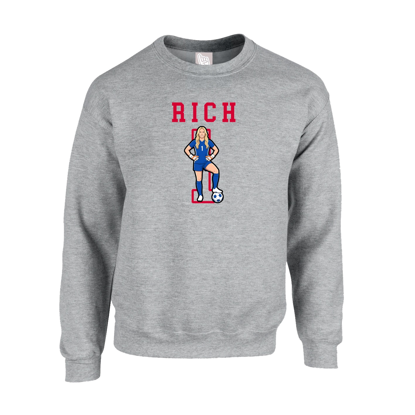 Fleece Crew — Shirsey in Grey