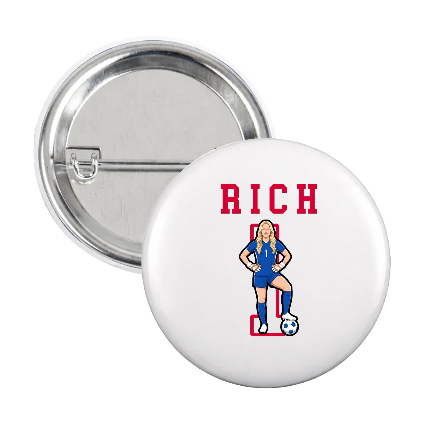 Game Day Button — Shirsey in White