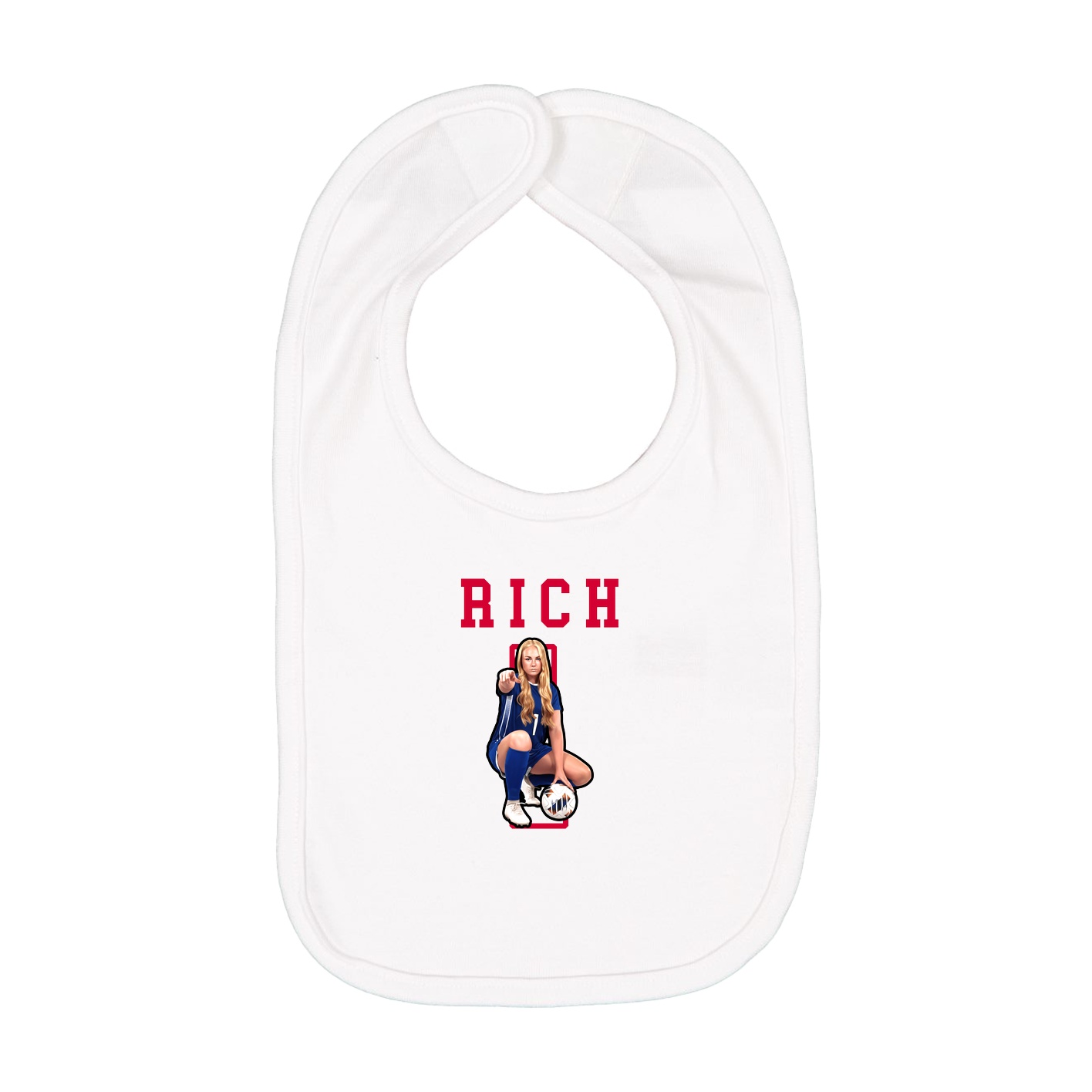 Infant Bib — Shirsey in White