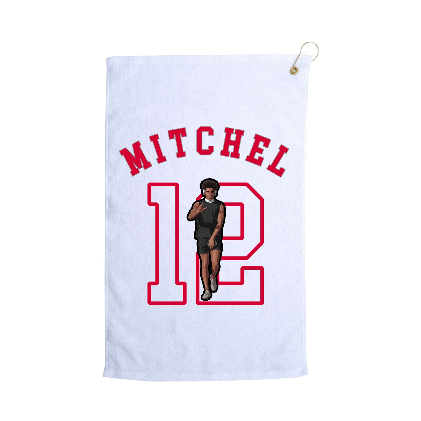 Golf Towel — Shirsey Arch in White