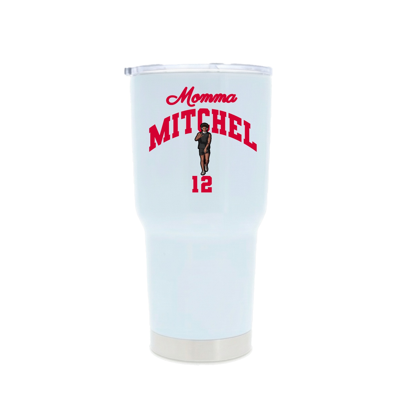 30oz Stainless Steel Tumbler — Mothers Day Arch in White
