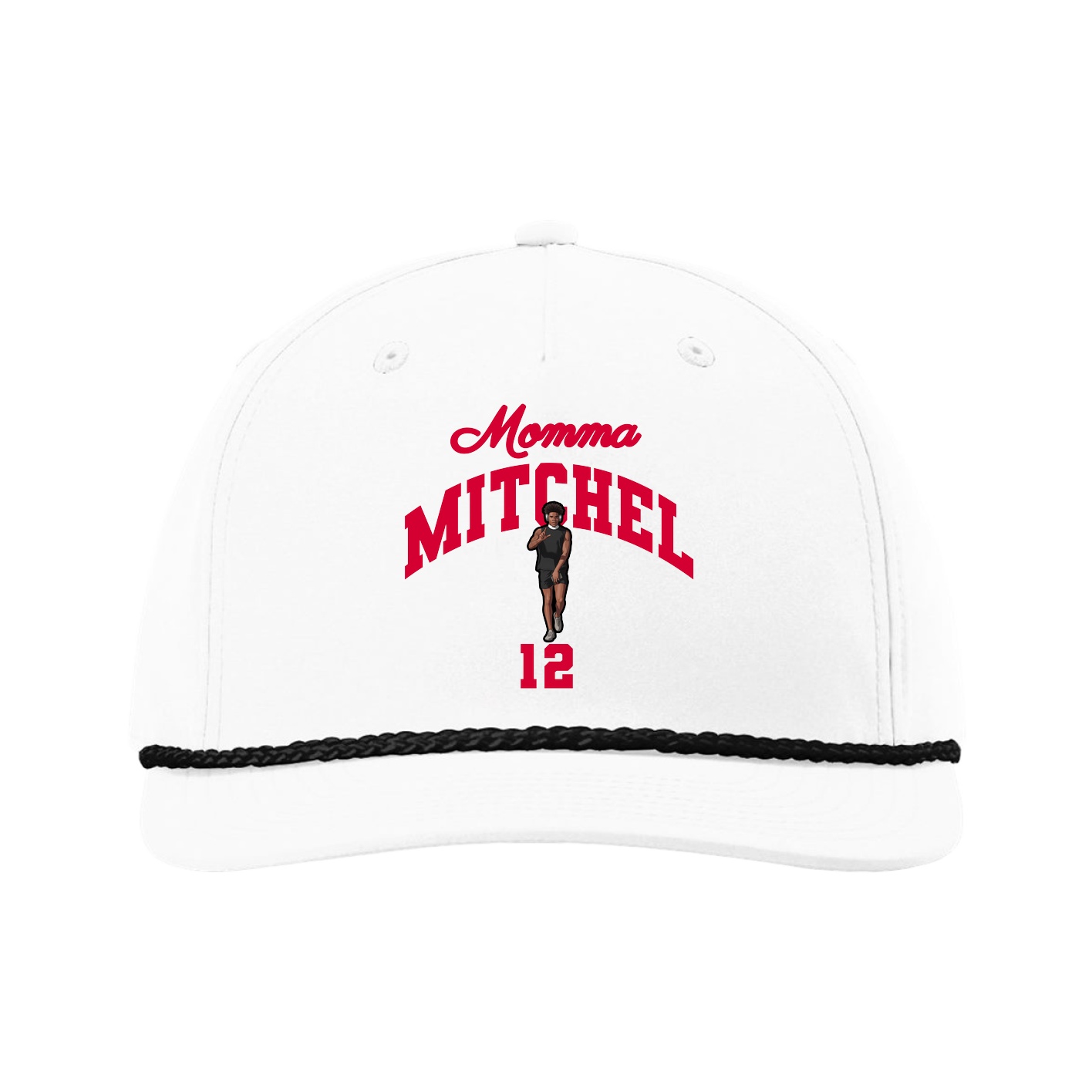 Five-Panel Classic Rope Cap — Mothers Day Arch in White