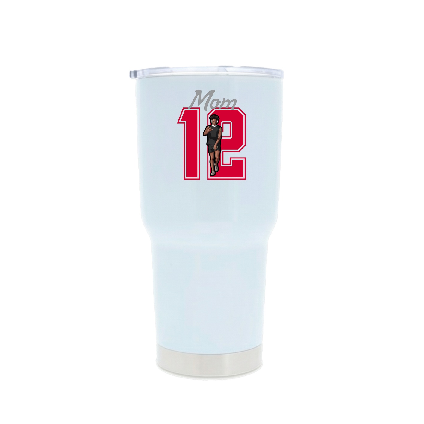 30oz Stainless Steel Tumbler — Mothers Day Shirsey in White