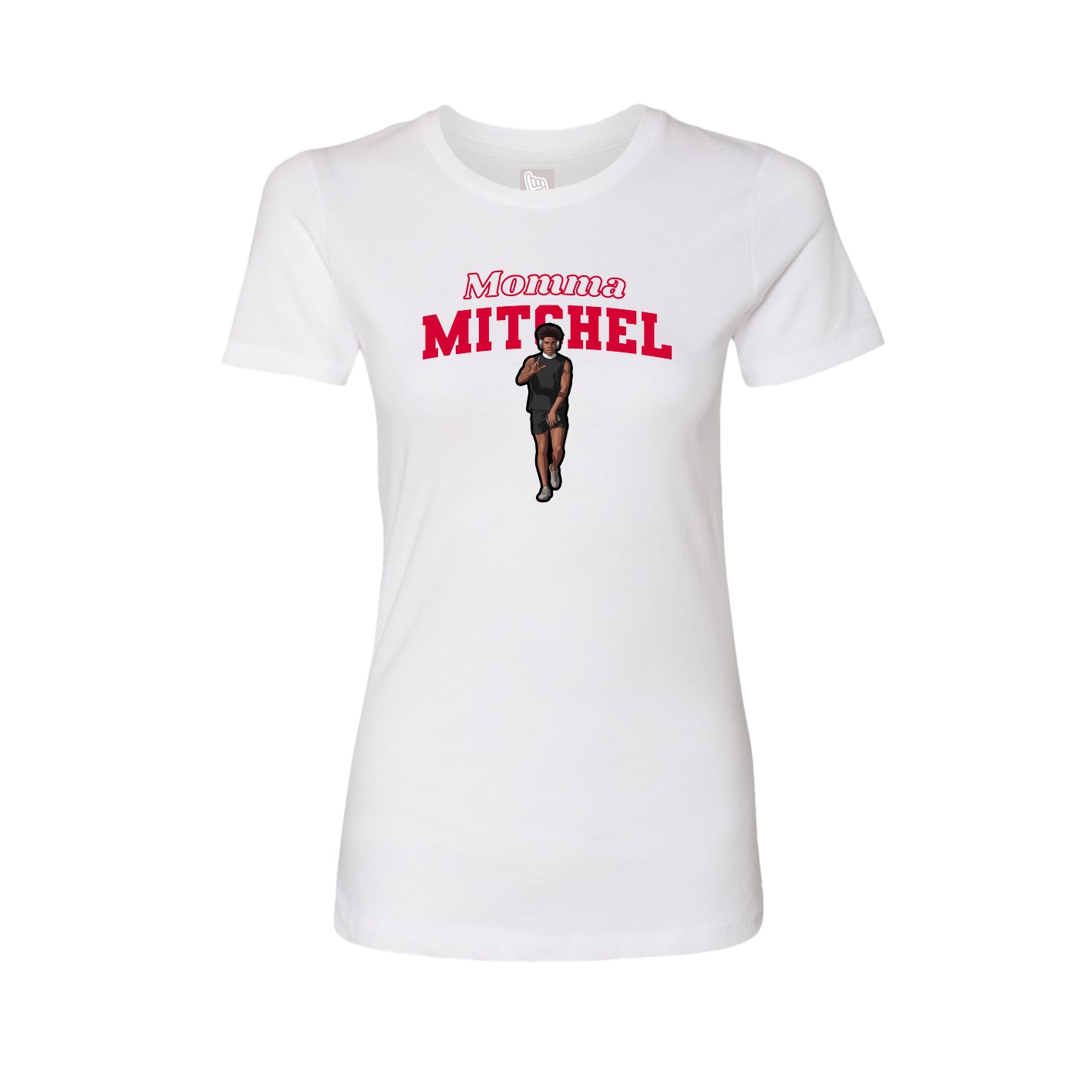 Womens Tee — Mothers Day Block in White