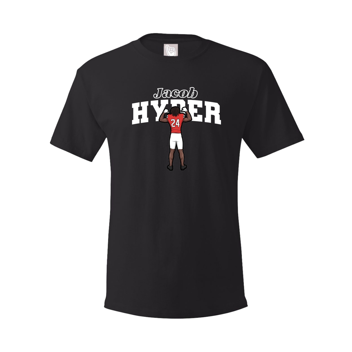 Youth Tee — Name Arch in Black