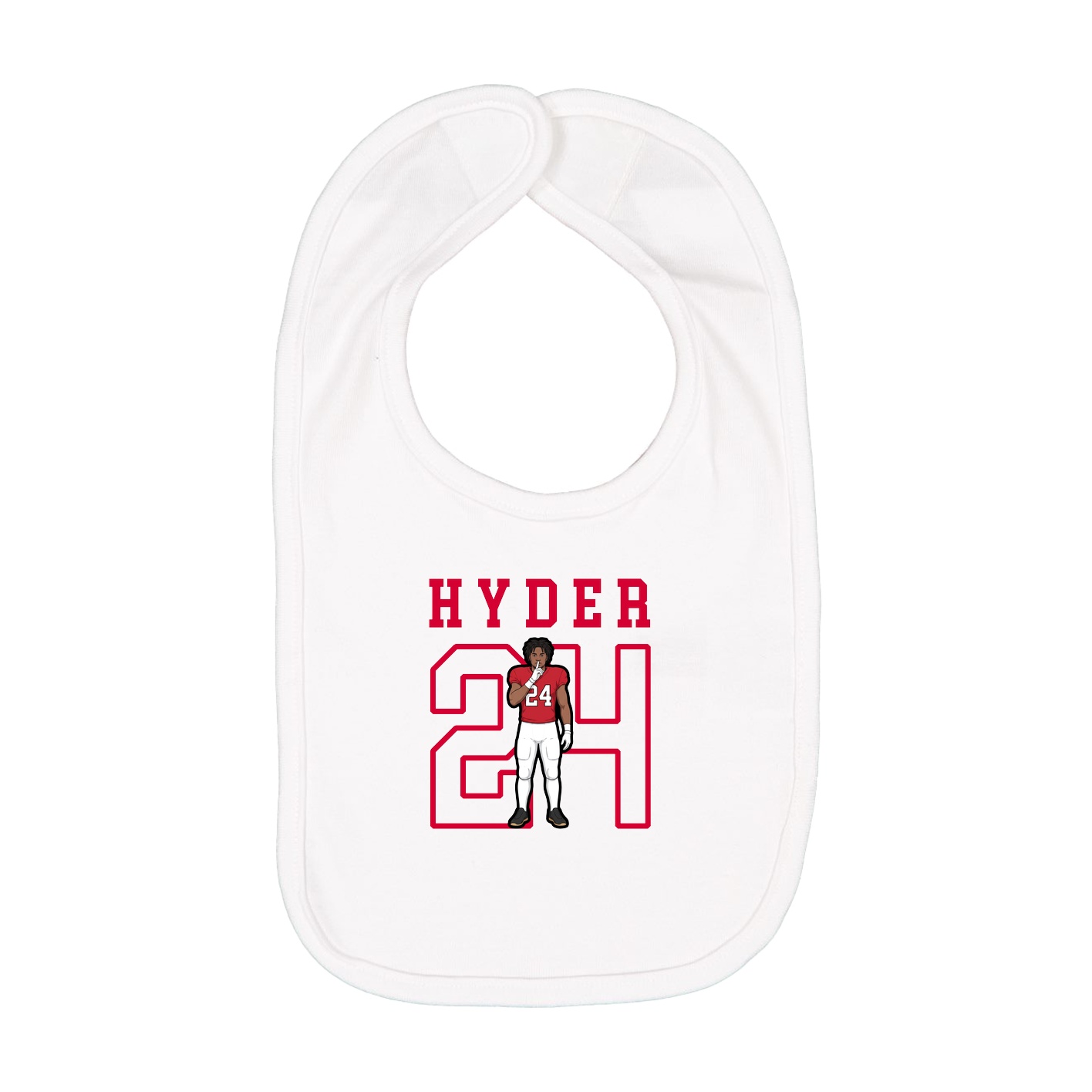 Infant Bib — Shirsey in White