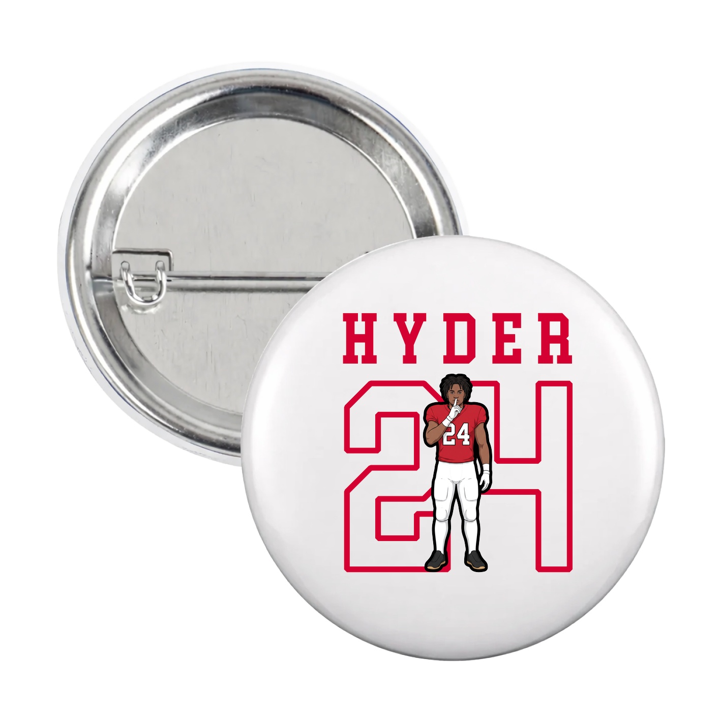 Game Day Button — Shirsey in White