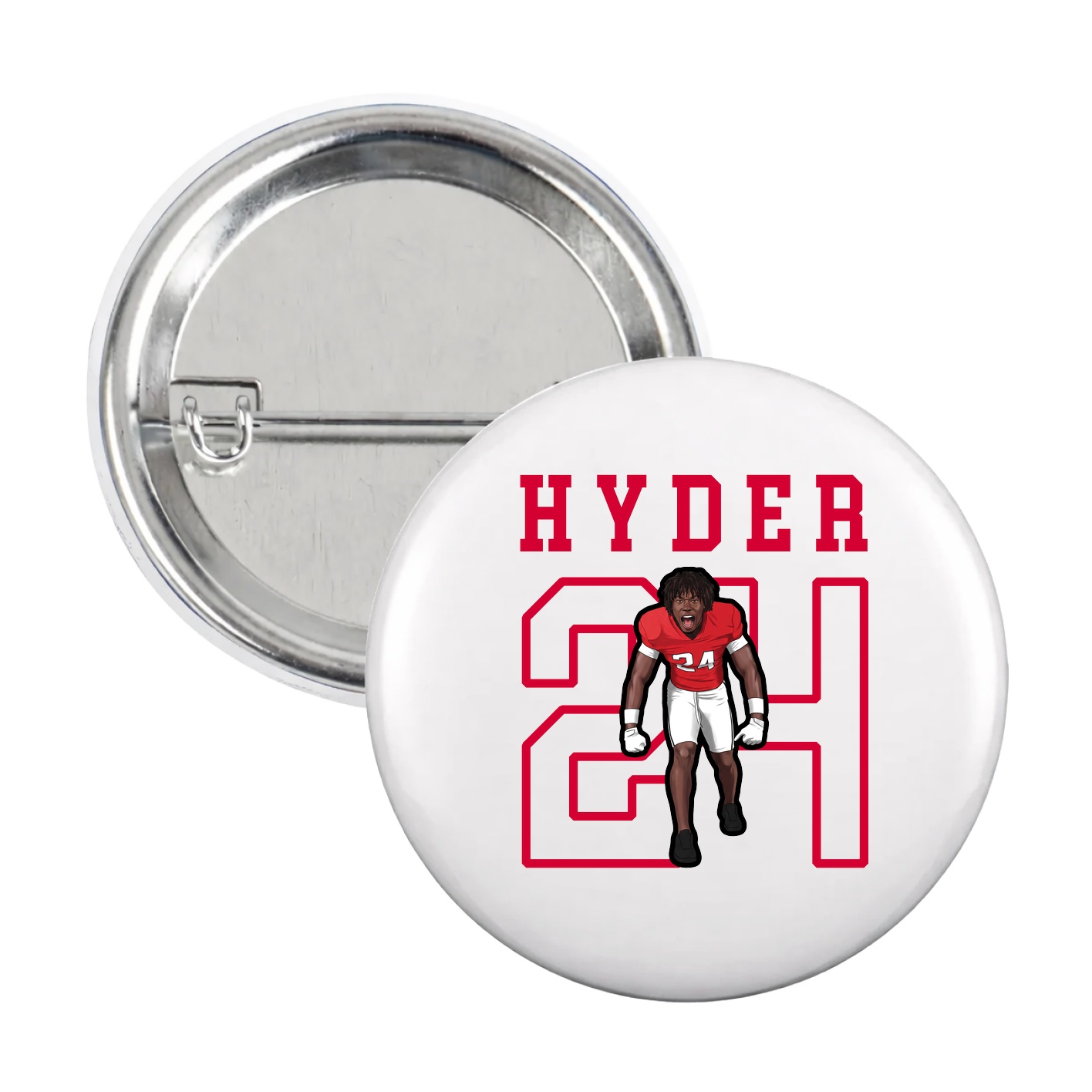 Game Day Button — Shirsey in White