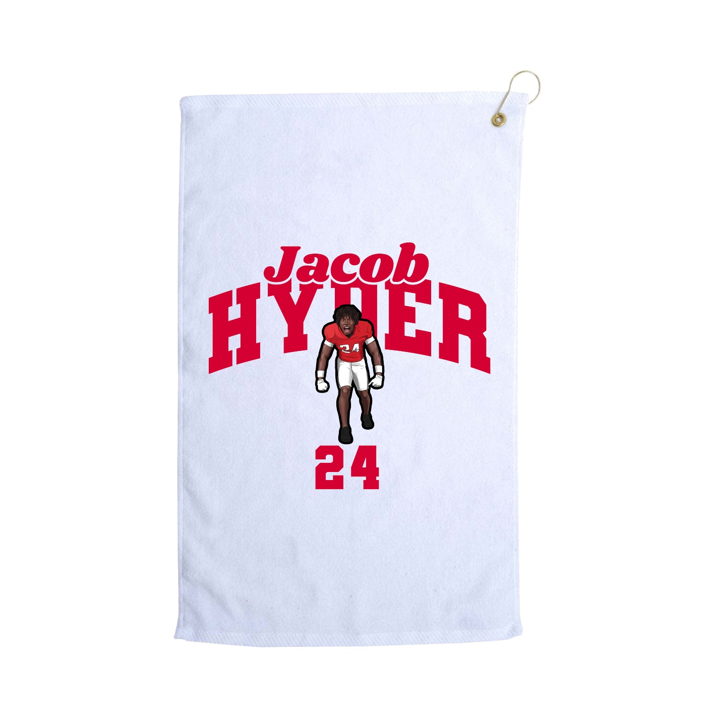 Golf Towel — Signature Arch in White