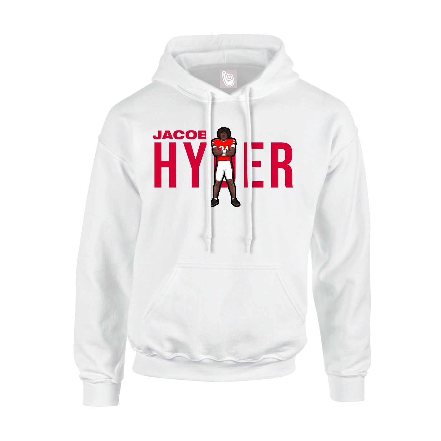 Hoodie — Player Name in White