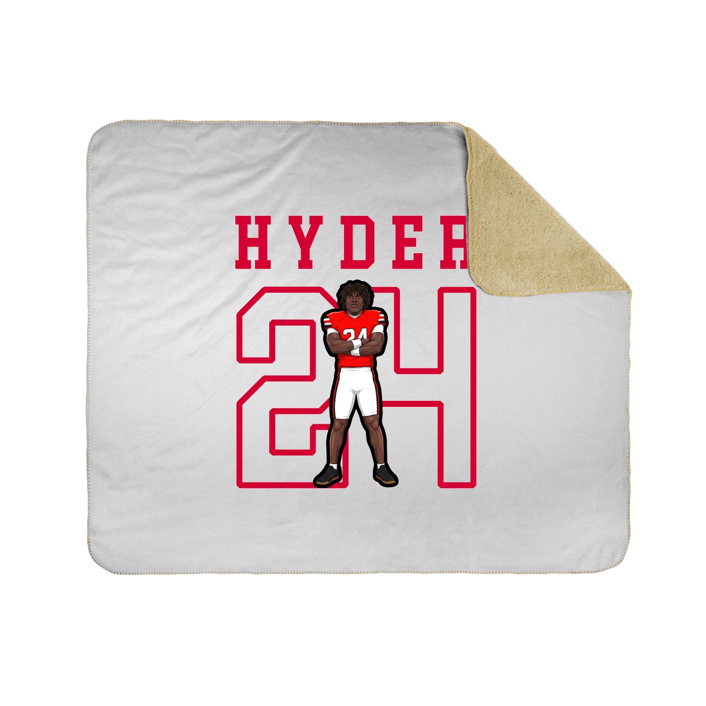 Throw Blanket — Shirsey in White