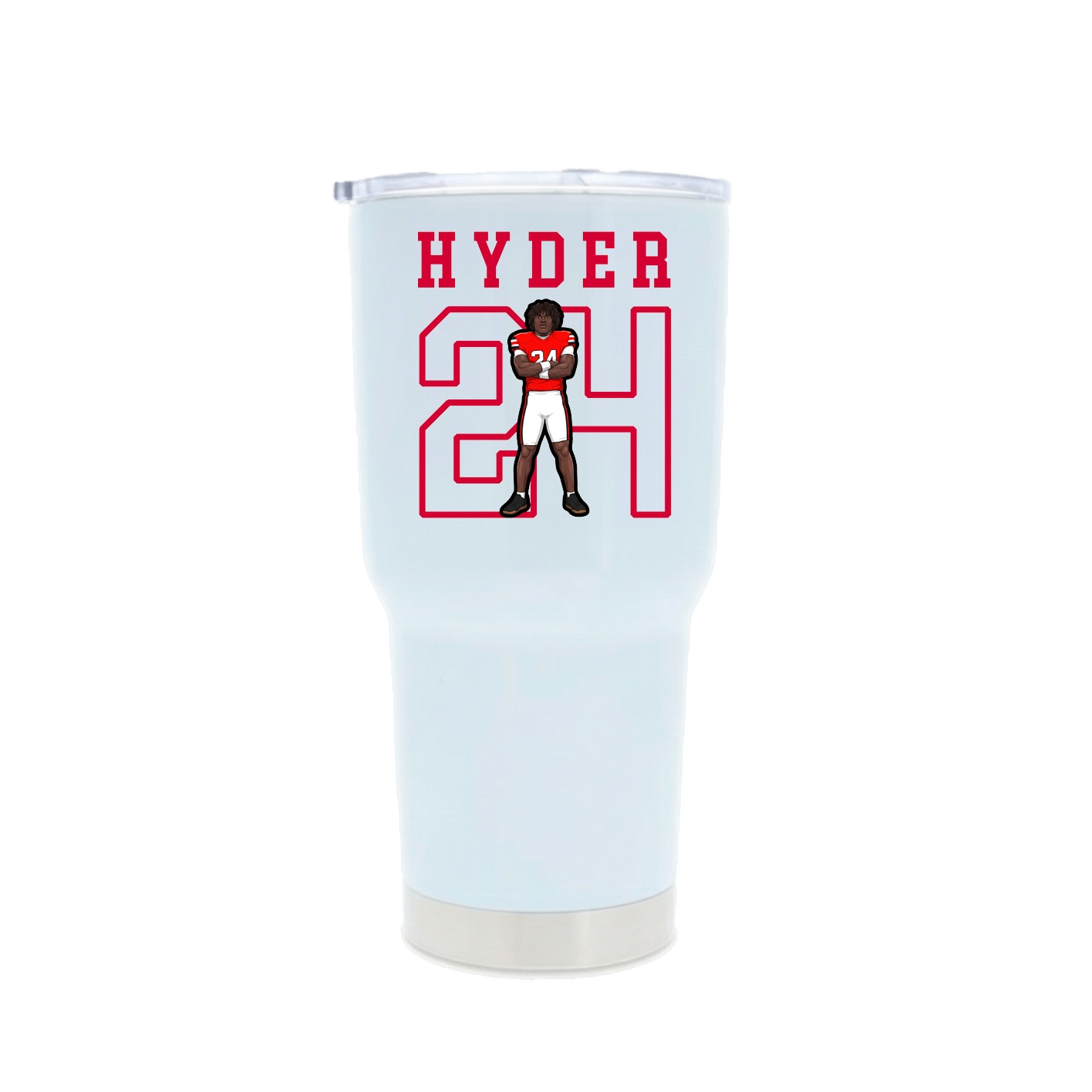 30oz Stainless Steel Tumbler — Shirsey in White