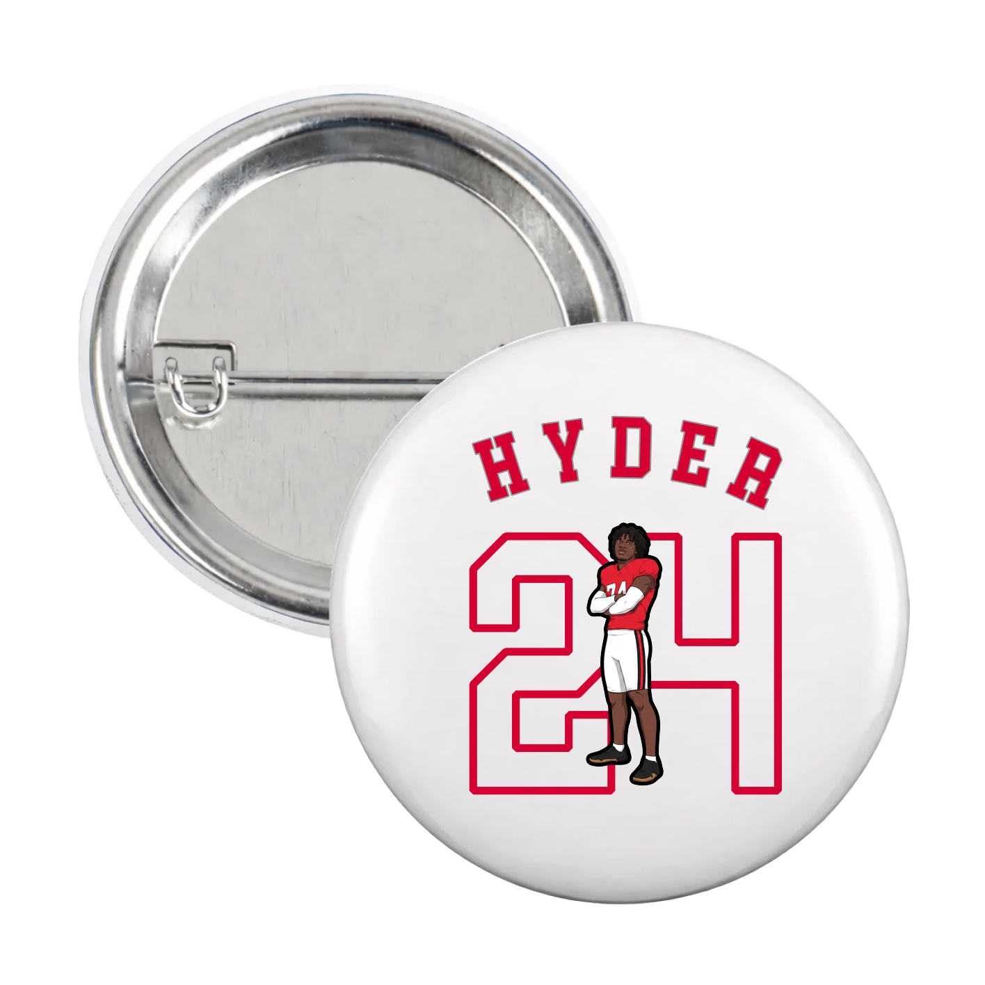 Game Day Button — Shirsey Arch in White