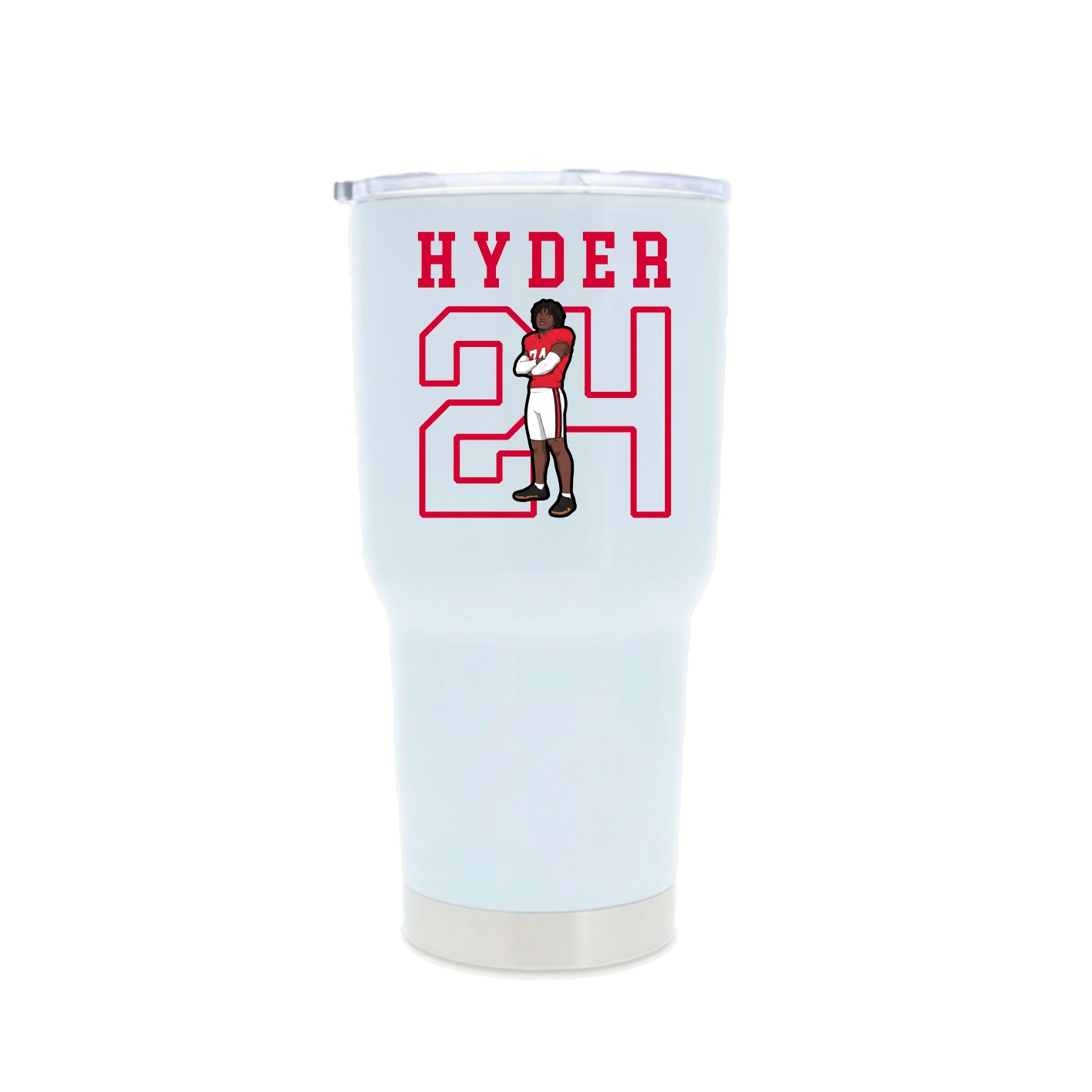 30oz Stainless Steel Tumbler — Shirsey in White
