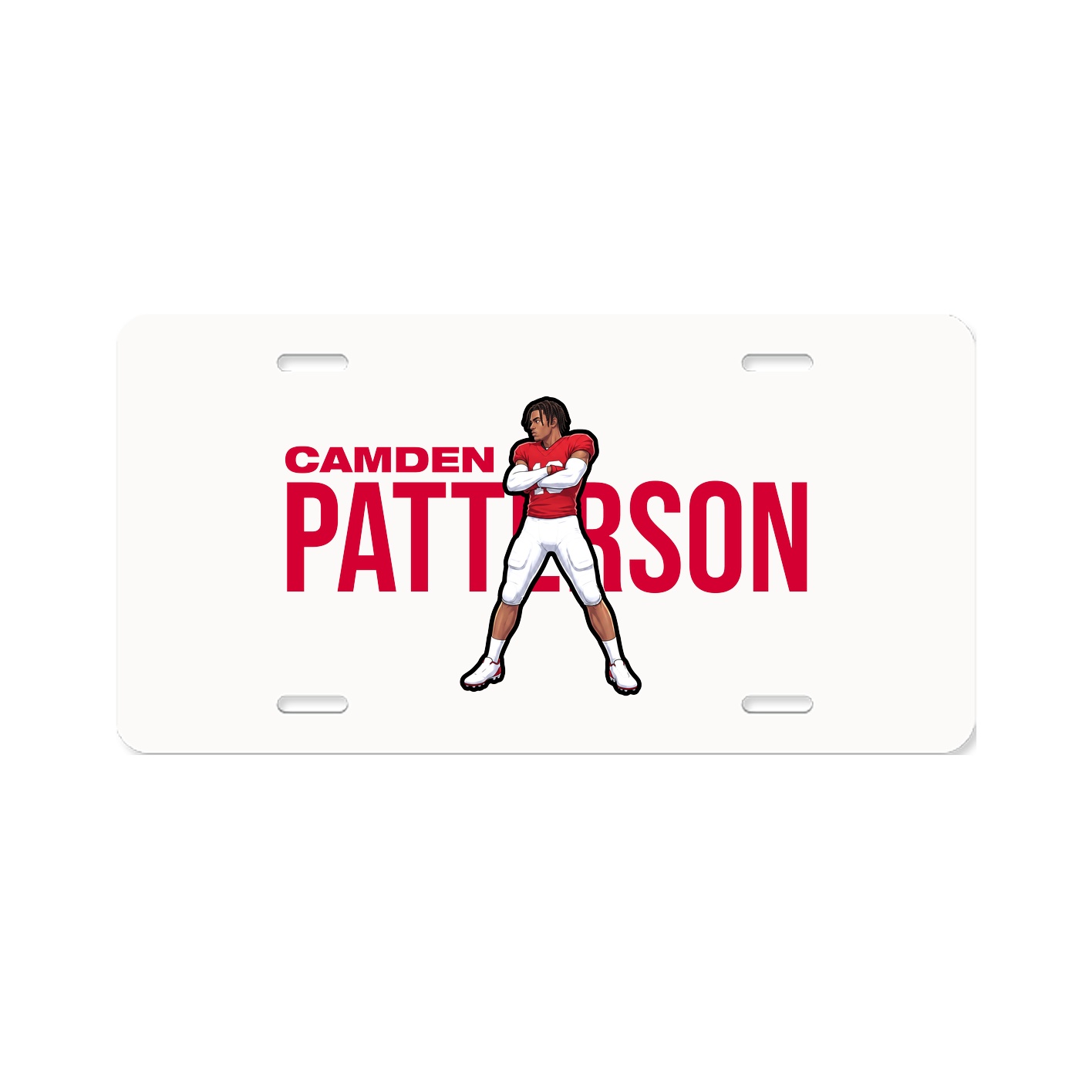 License Plate — Player Name in Classic