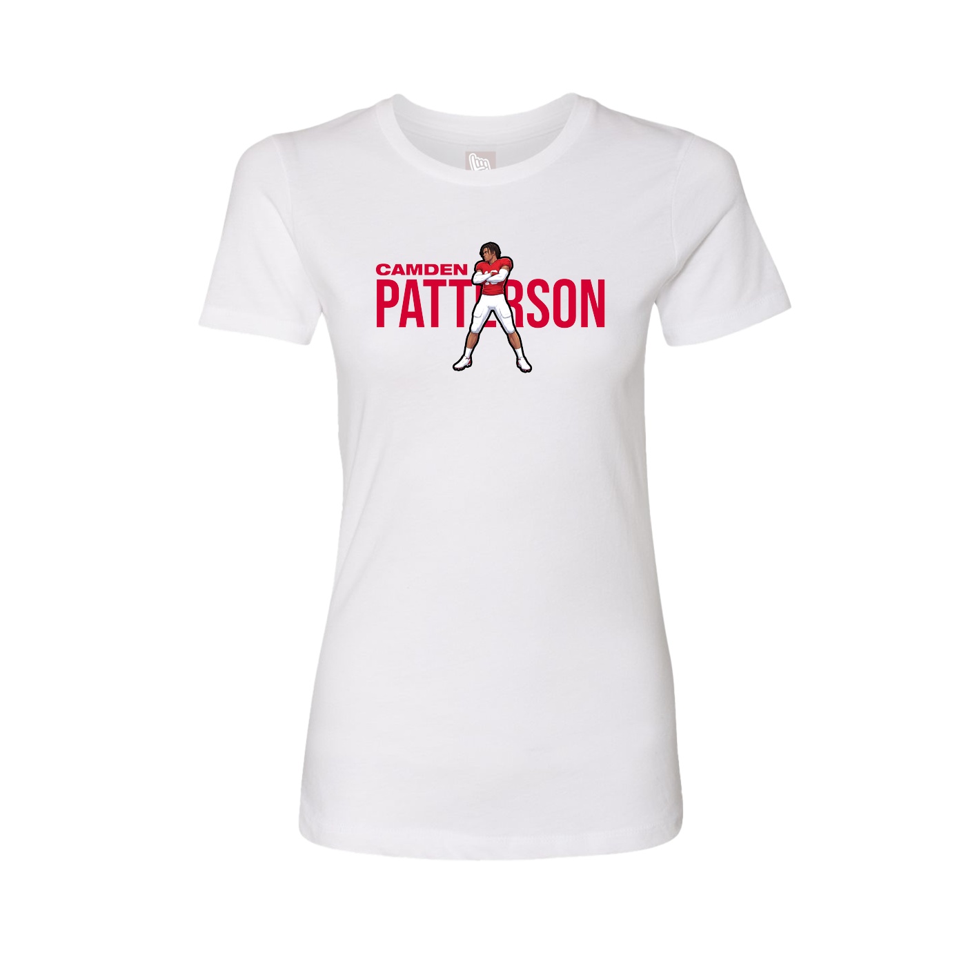 Womens Tee — Player Name in White