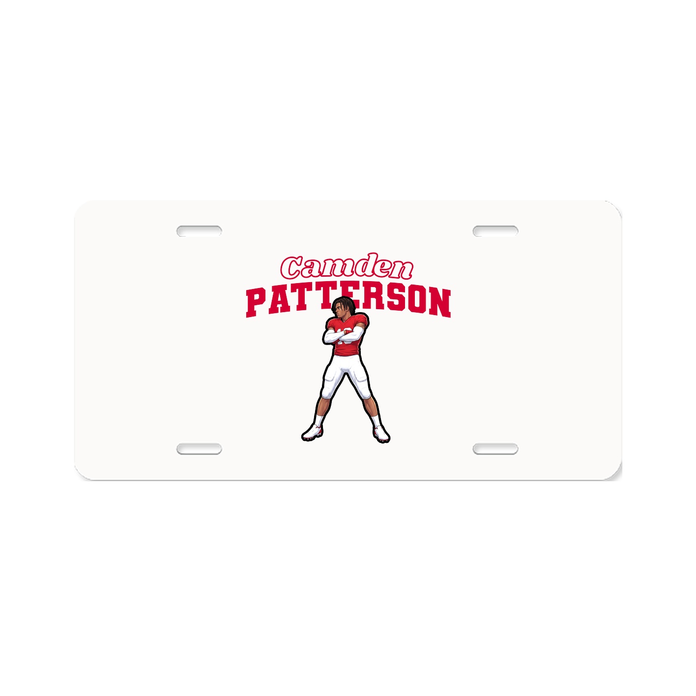 License Plate — Name Arch in Classic