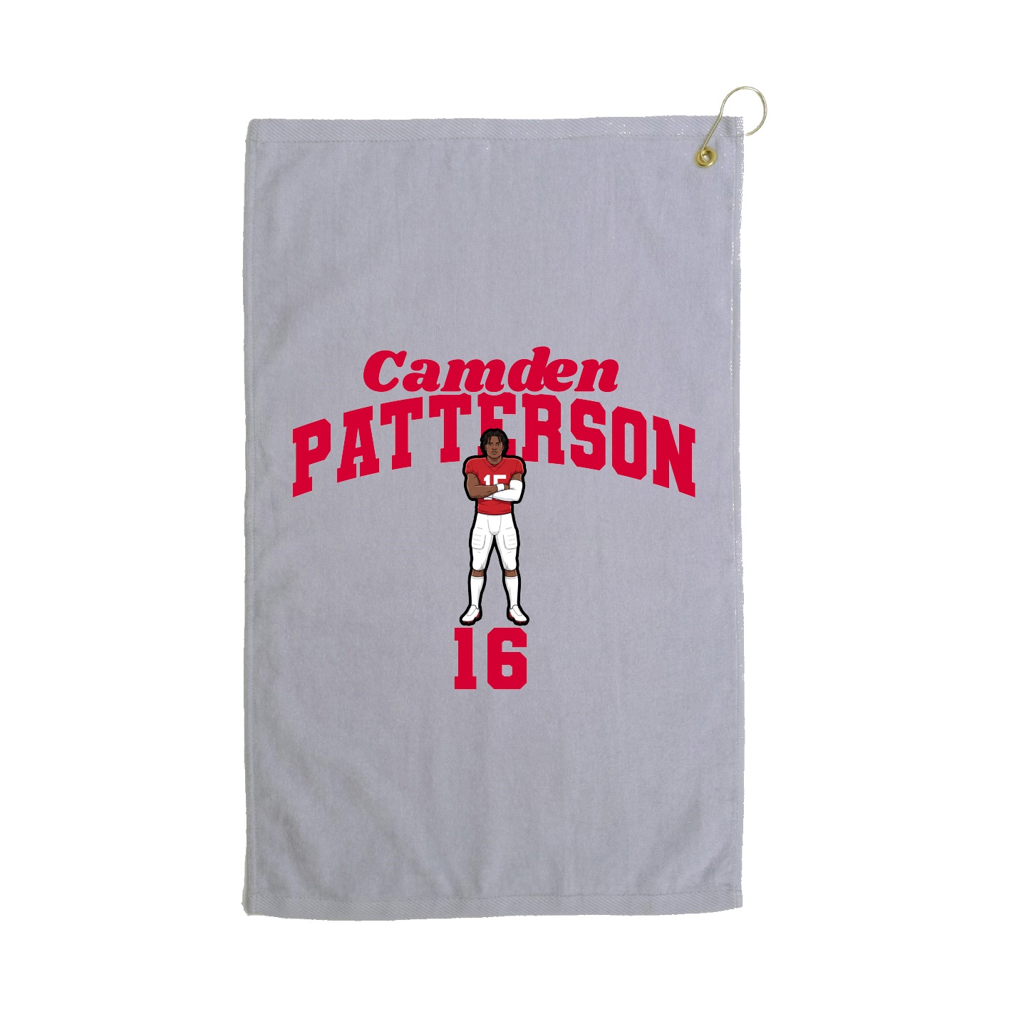 Golf Towel — Signature Arch in Grey