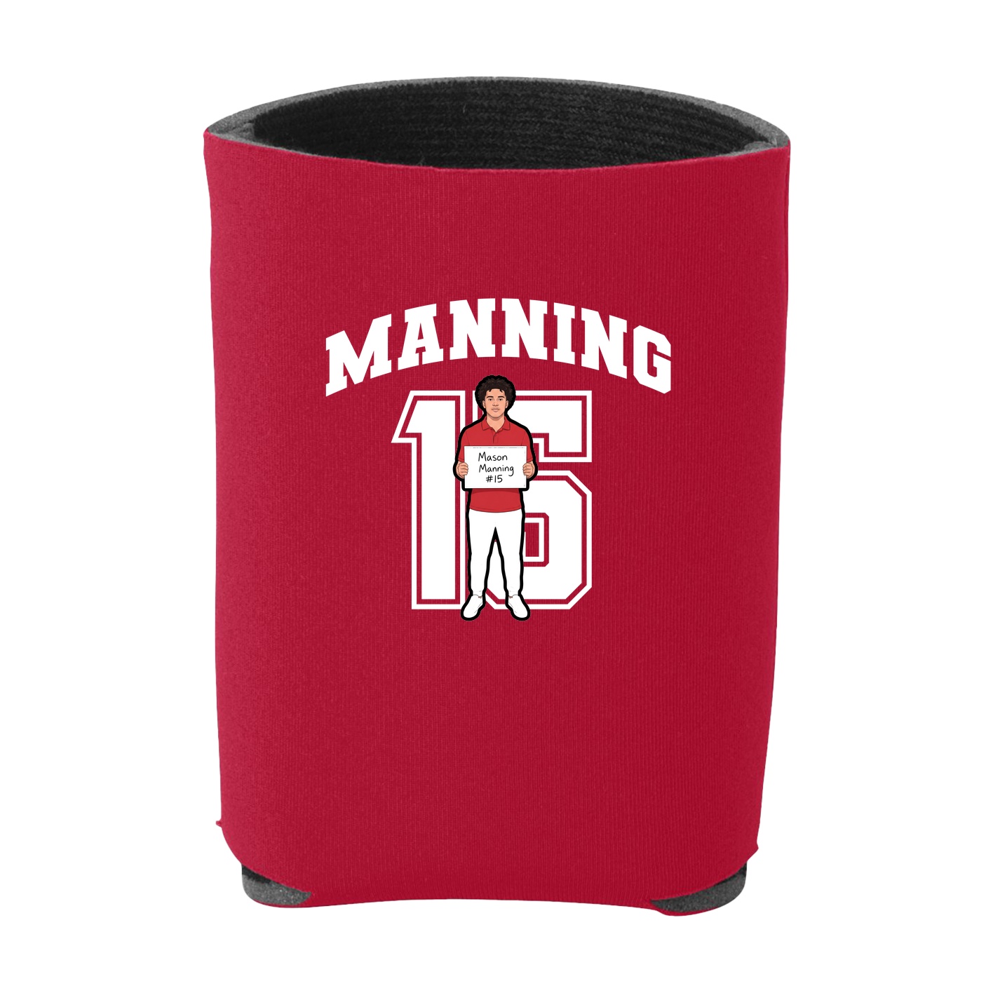 Can Holder — Number in Red