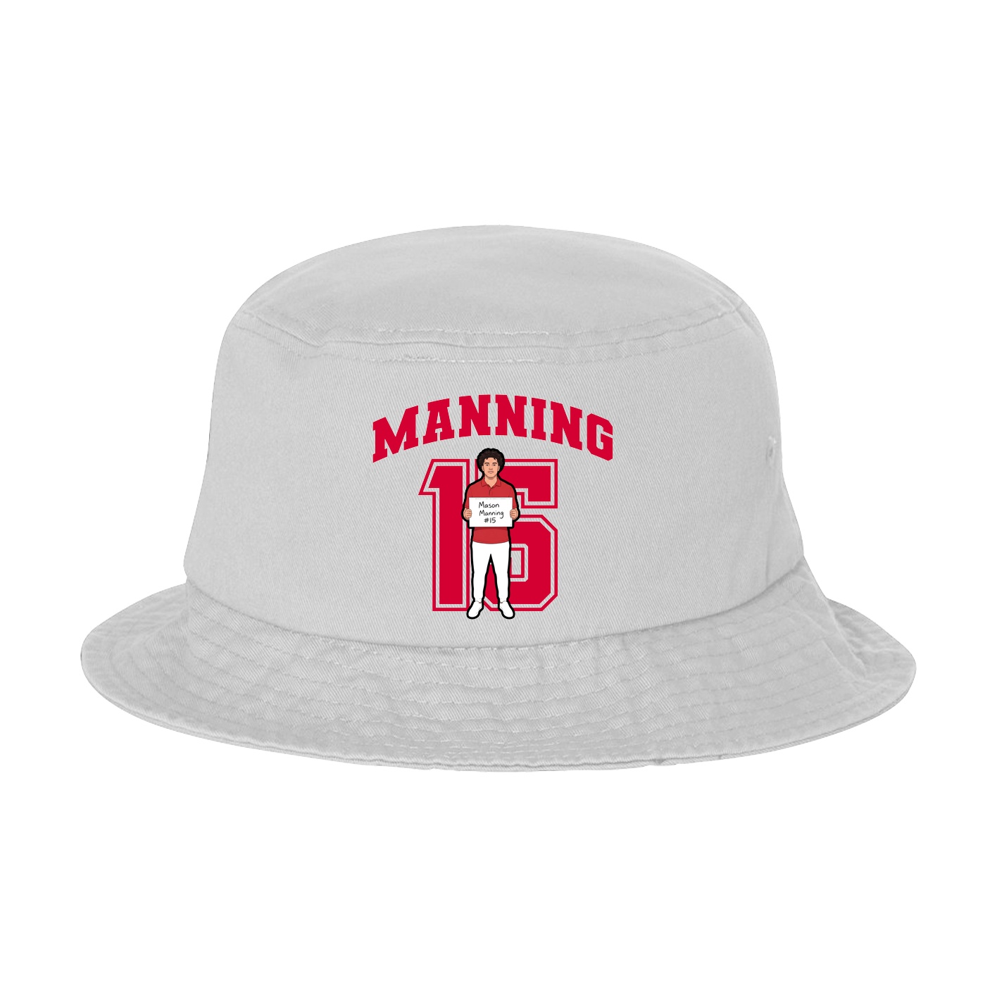 Bucket Cap — Number in White