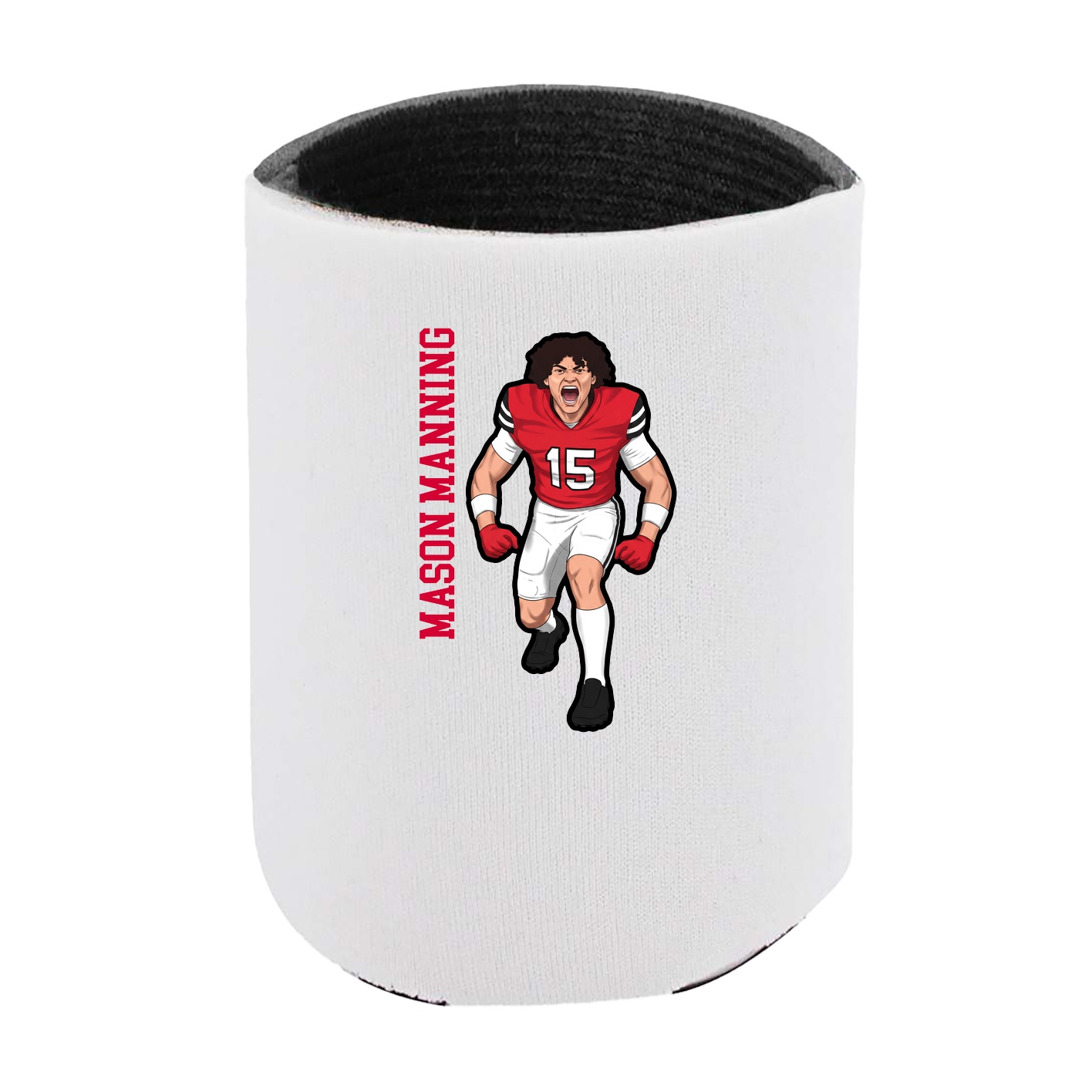 Can Holder — Name Vertical in White