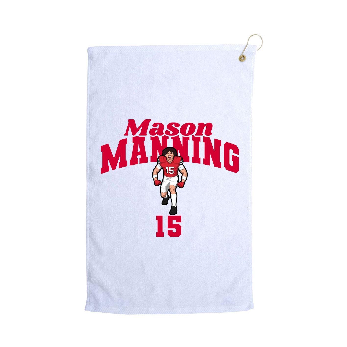 Golf Towel — Signature Arch in White