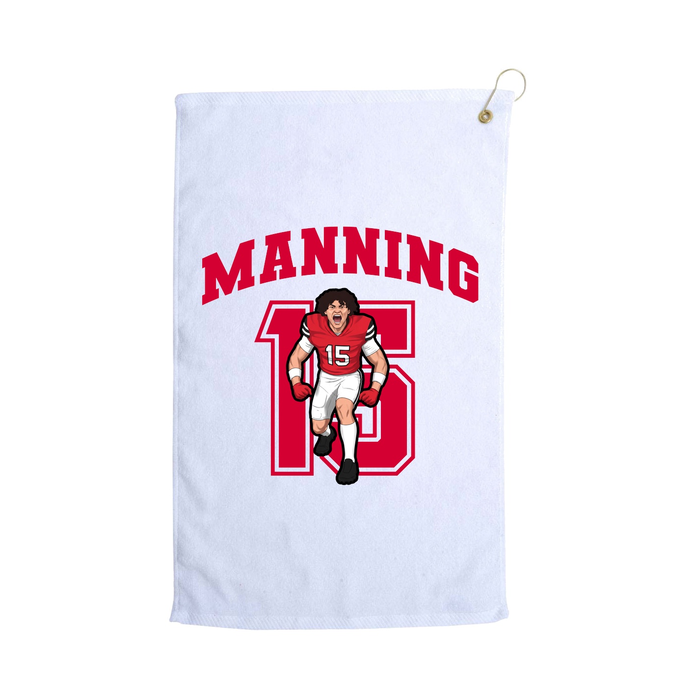 Golf Towel — Number in White