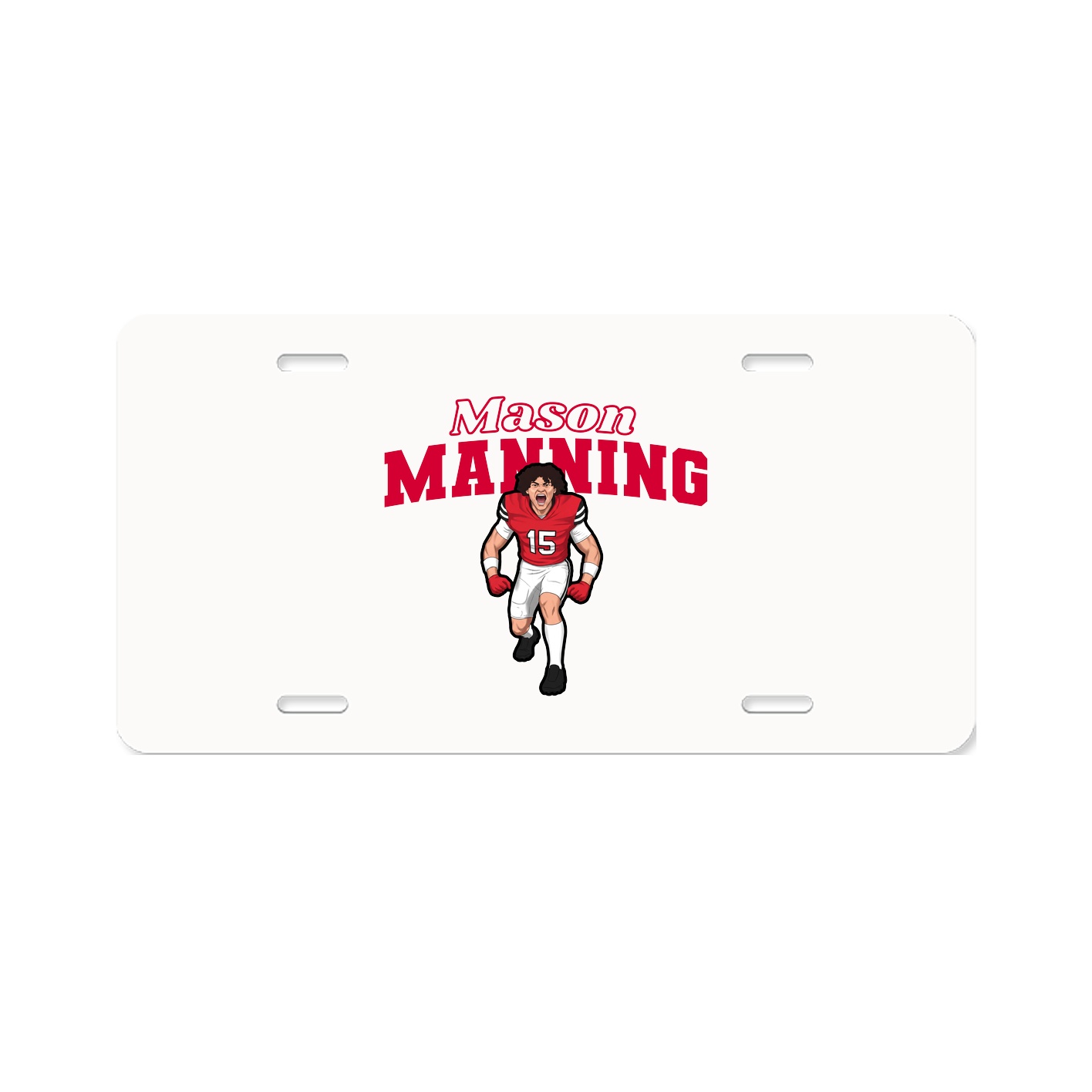License Plate — Name Arch in Classic