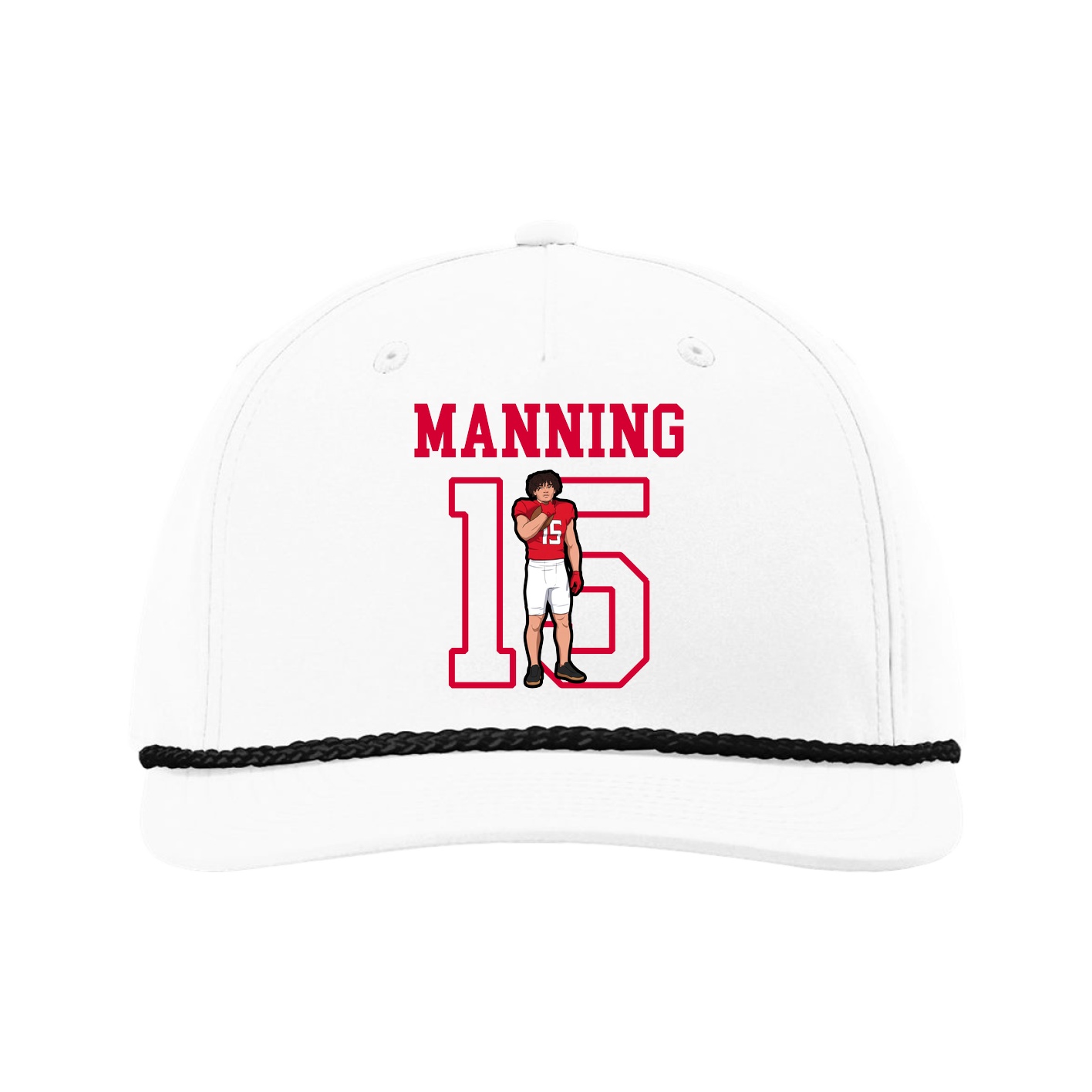 Five-Panel Classic Rope Cap — Shirsey in White