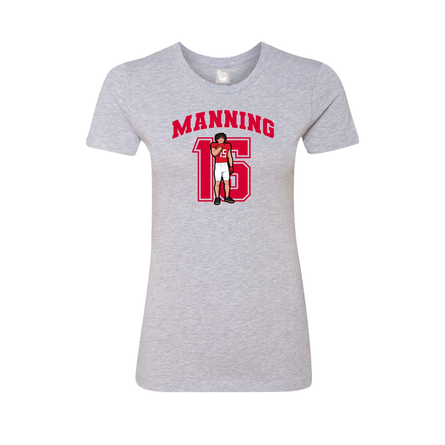 Womens Tee — Number in Grey