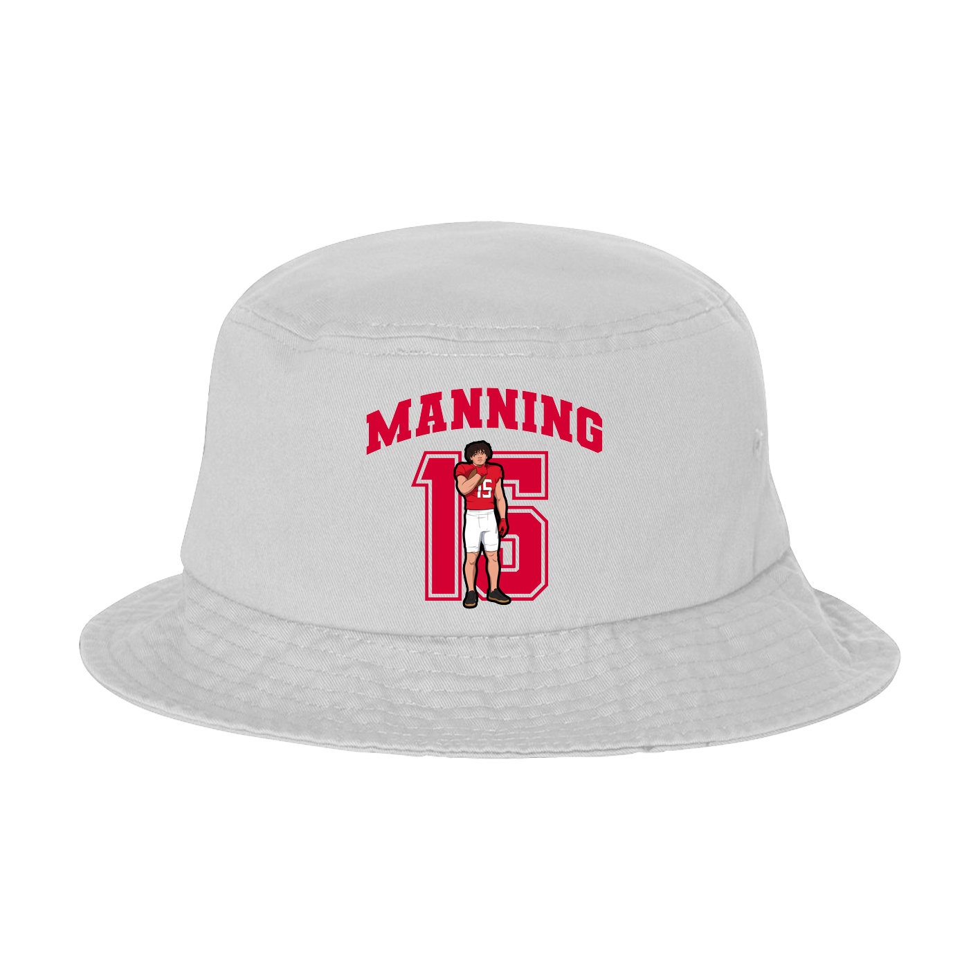 Bucket Cap — Number in White