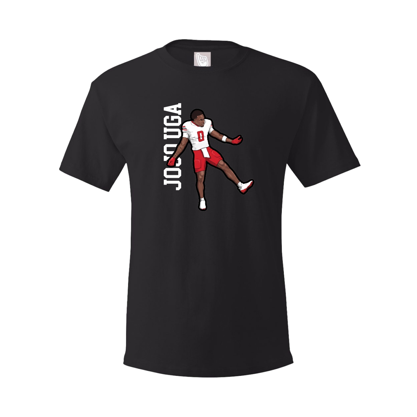 Youth Tee — Name Vertical in Black