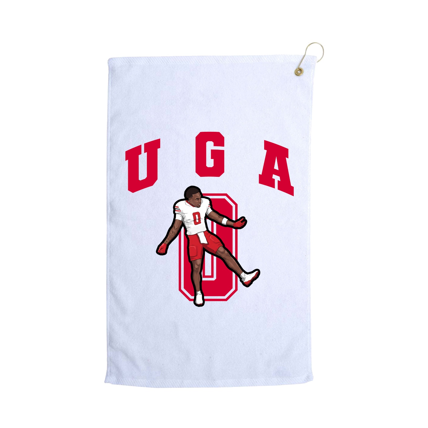Golf Towel — Number in White