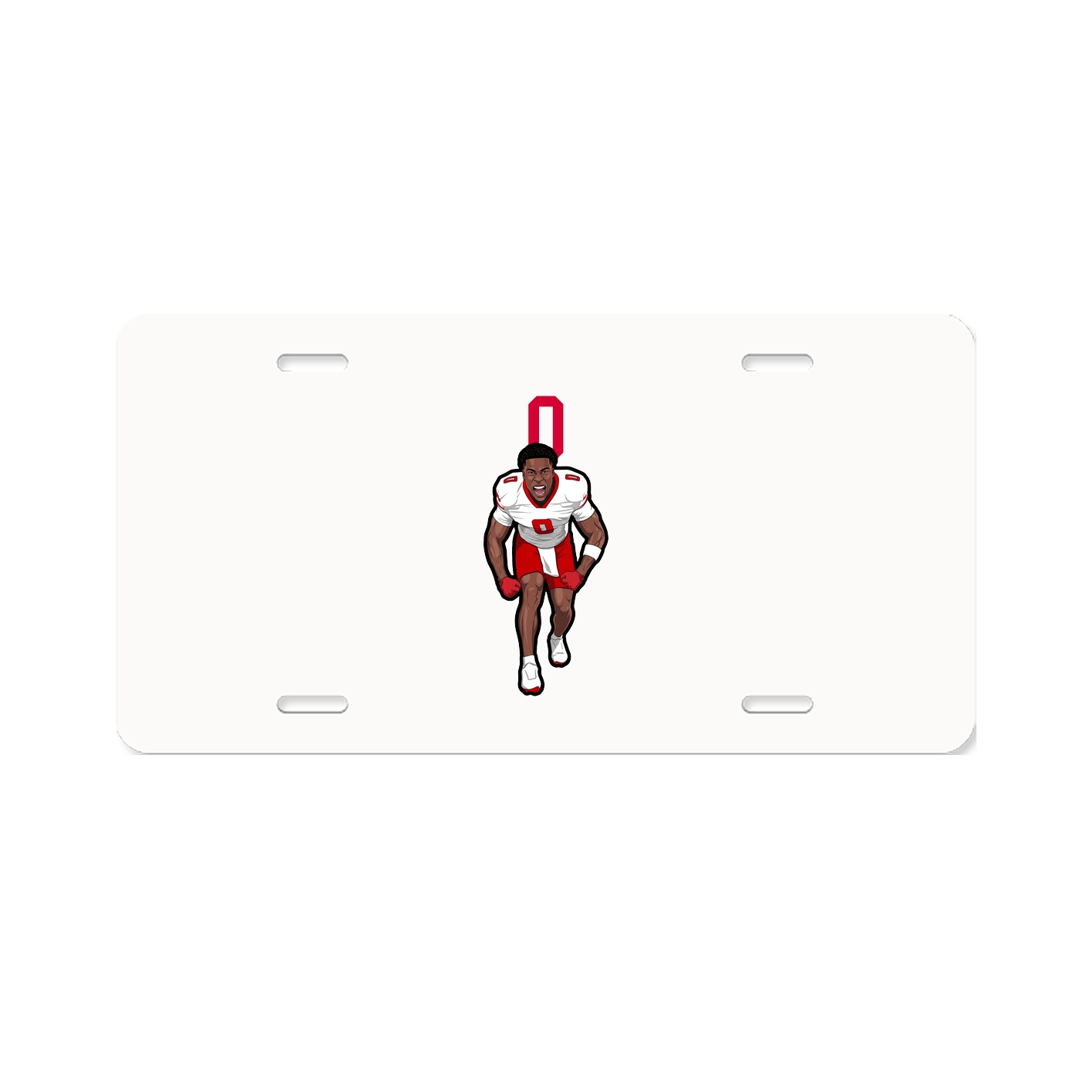 License Plate — Number Top in Classic