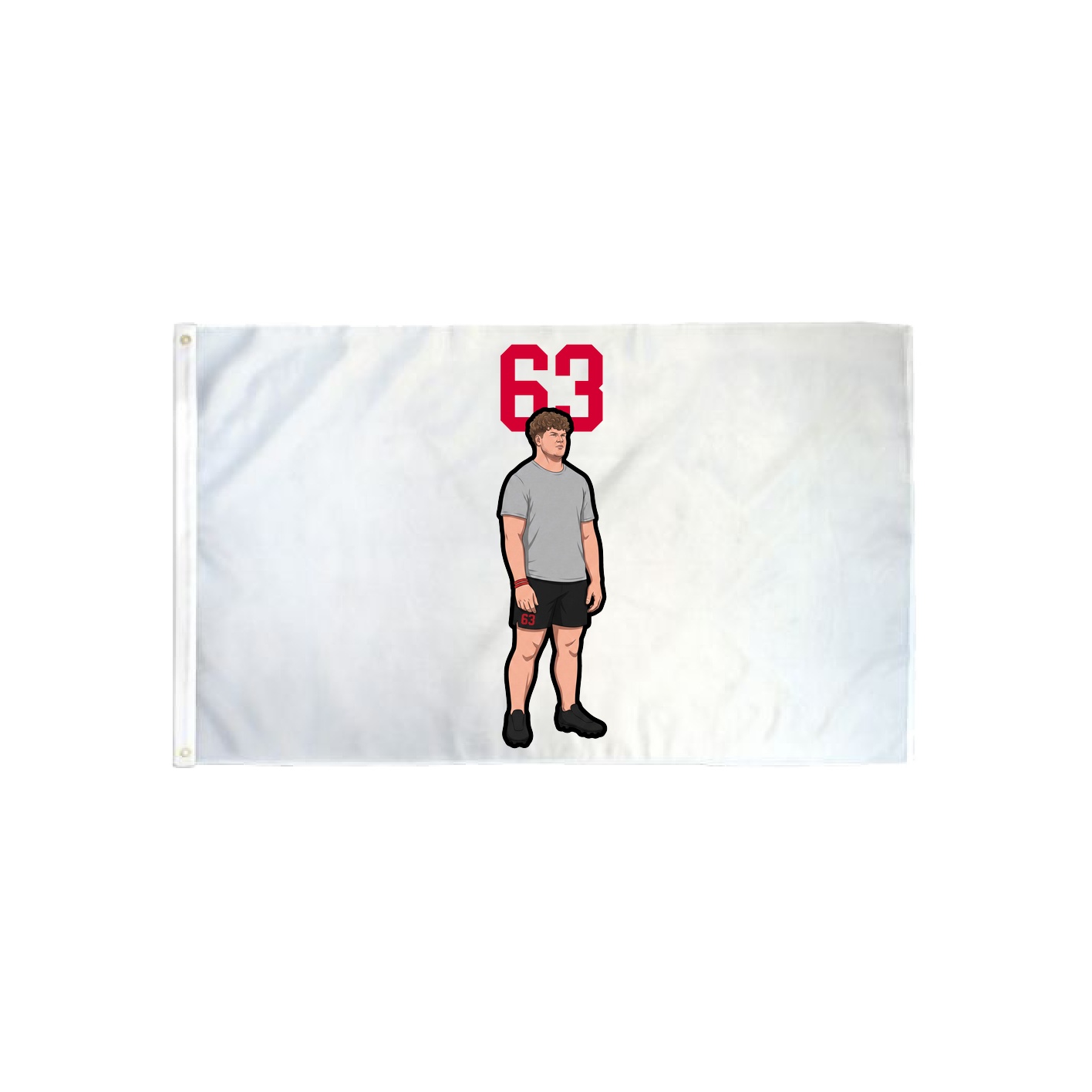3x5 Flag — Number Top in Classic