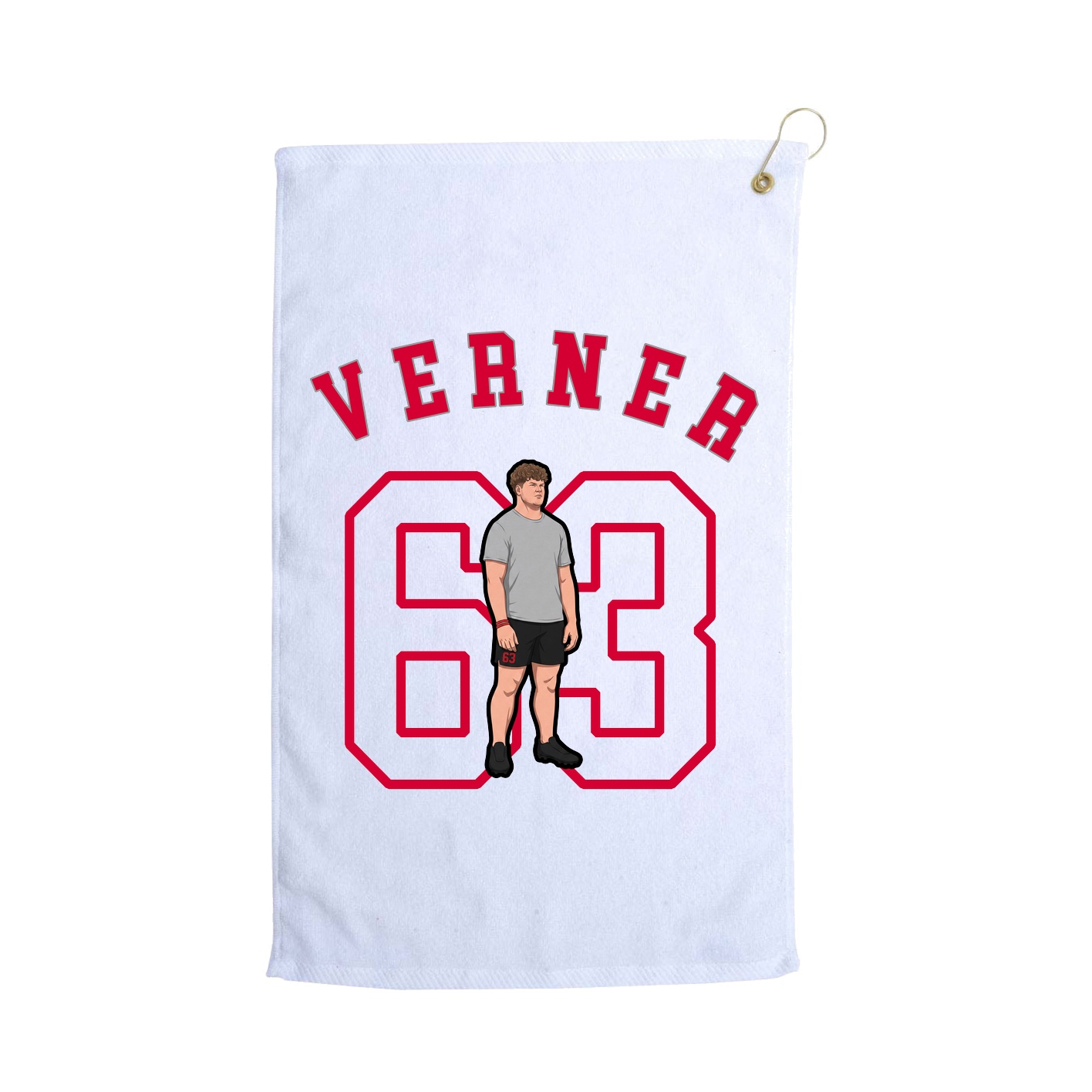 Golf Towel — Shirsey Arch in White