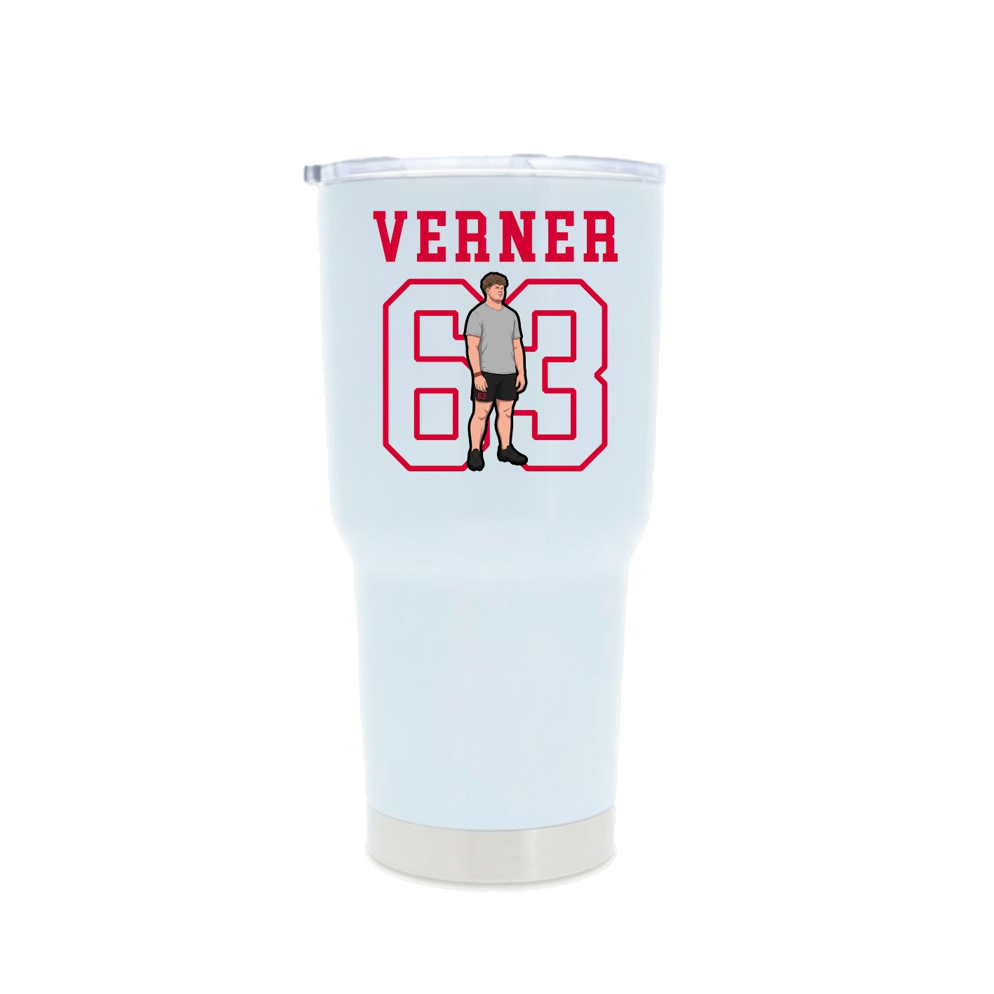 30oz Stainless Steel Tumbler — Shirsey in White