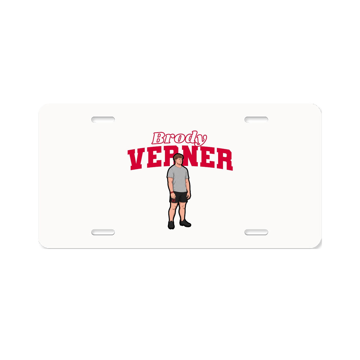 License Plate — Name Arch in Classic