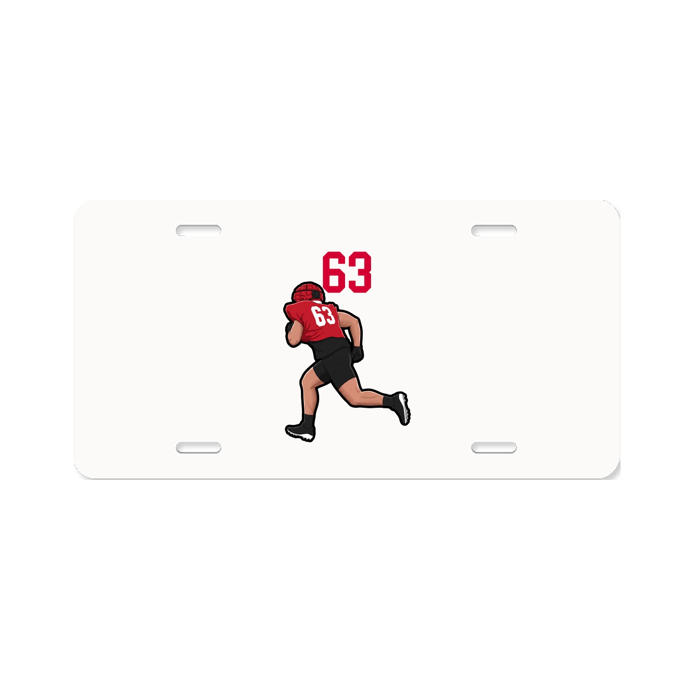 License Plate — Number Top in Classic